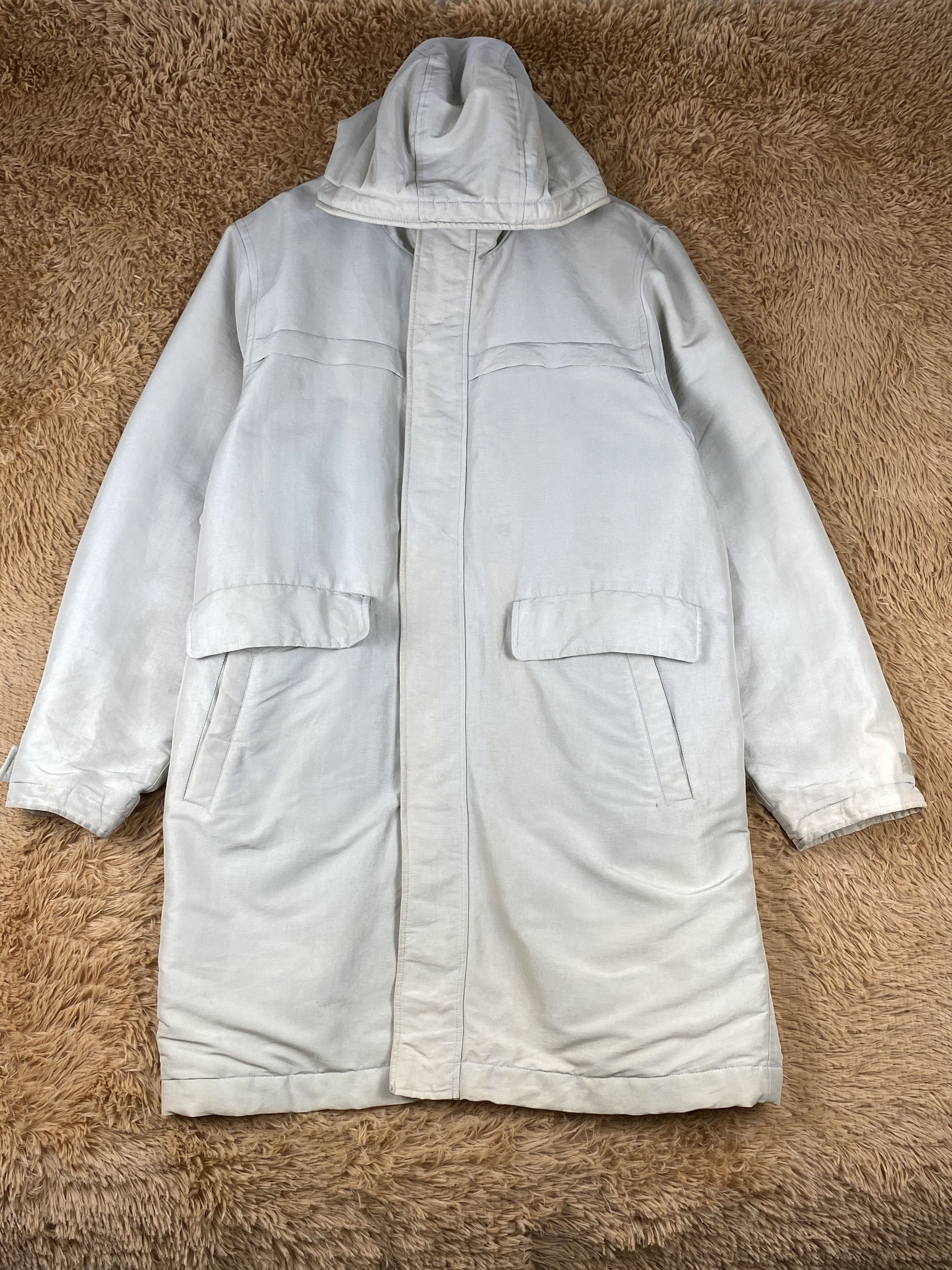 Vintage Uniqlo Hoodie Quilted Lining Long Jacket J1844