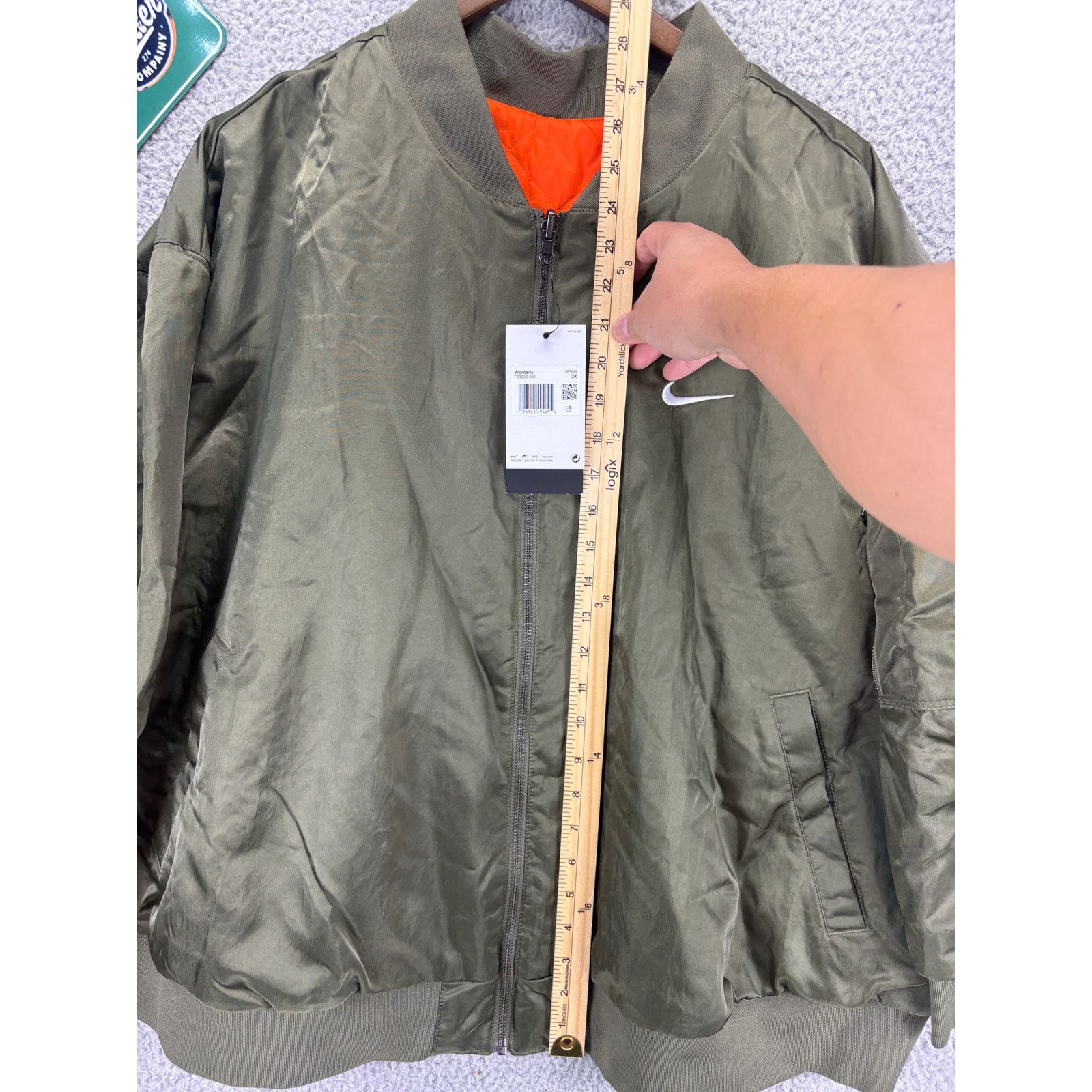 Nike Nike Reversible Bomber Jacket Womens Size 3X Fit Mens XL Size 3XL / US 20-22 - 2 Thumbnail