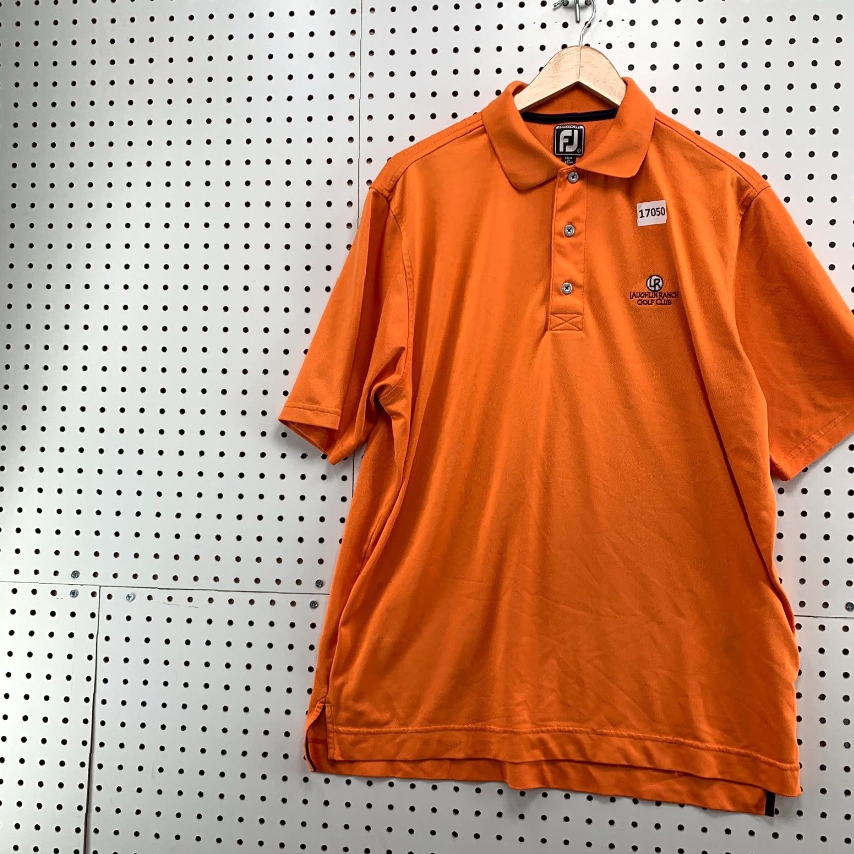 Footjoy FootJoy Shirt Adult Mens Large Orange Short Sleeve Golf Shirt Mens Size US L / EU 52-54 / 3 - 3 Thumbnail