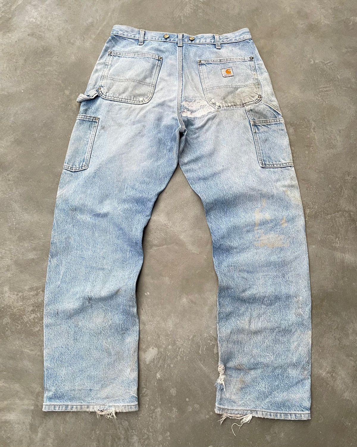 Carhartt Crazy Vintage Distressed Carhartt Doublee Knee B07-DNM 🥶 Size US 34 / EU 50 - 2 Thumbnail