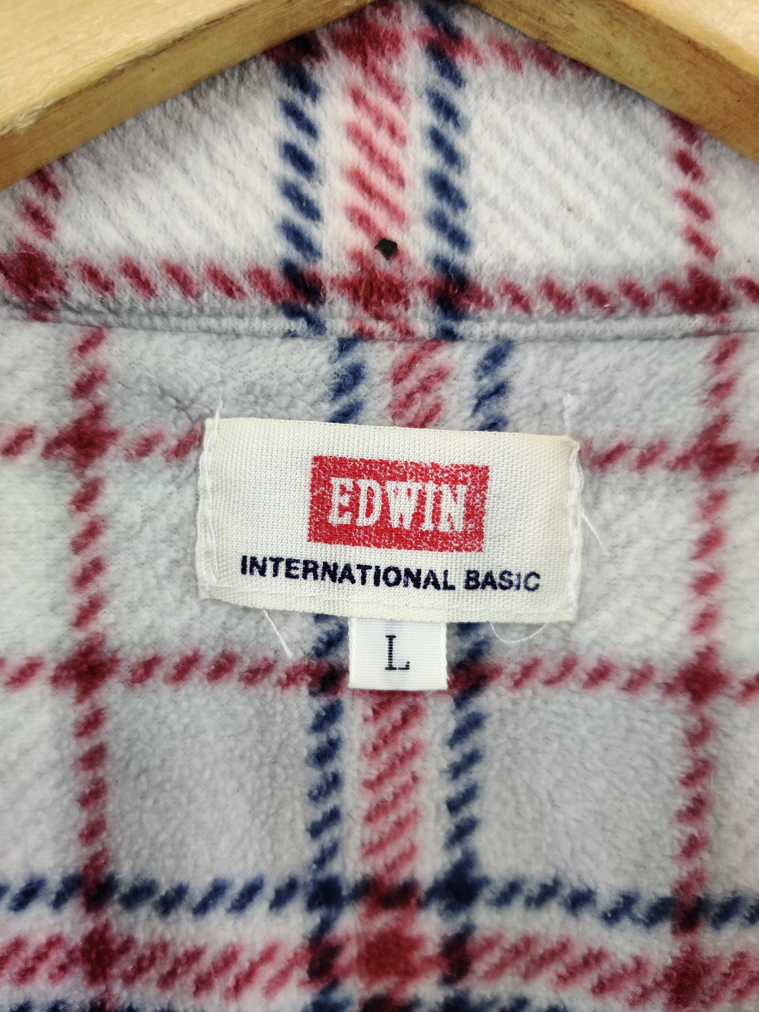 Edwin Vintage Edwin Fleece Flannel Shirt Button Ups Shirt Size US L / EU 52-54 / 3 - 9 Thumbnail