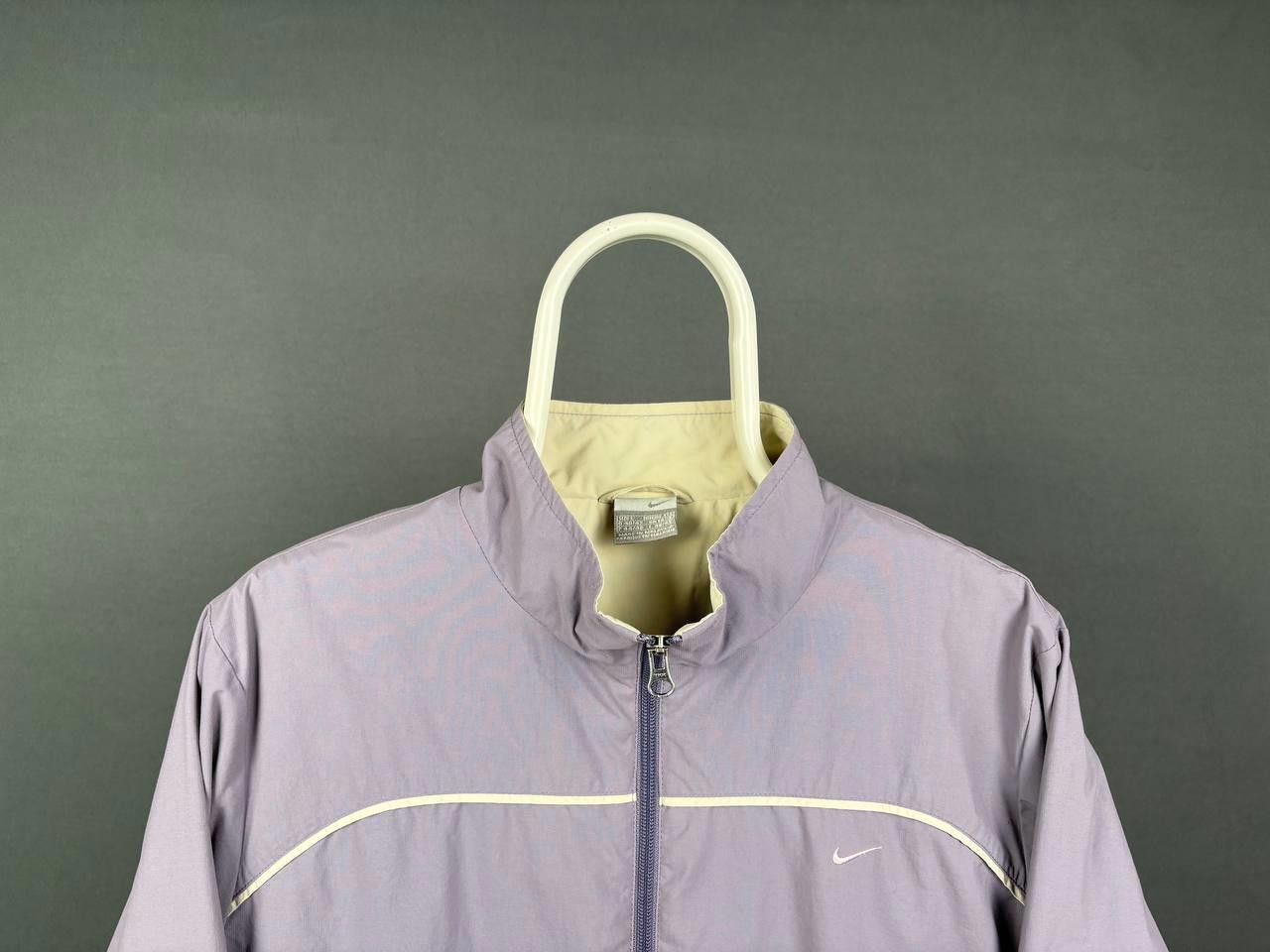 Nike Nike Windbreaker Jacket Size L Purple Beige Full Zip Vintage Size L / US 10 / IT 46 - 2 Thumbnail