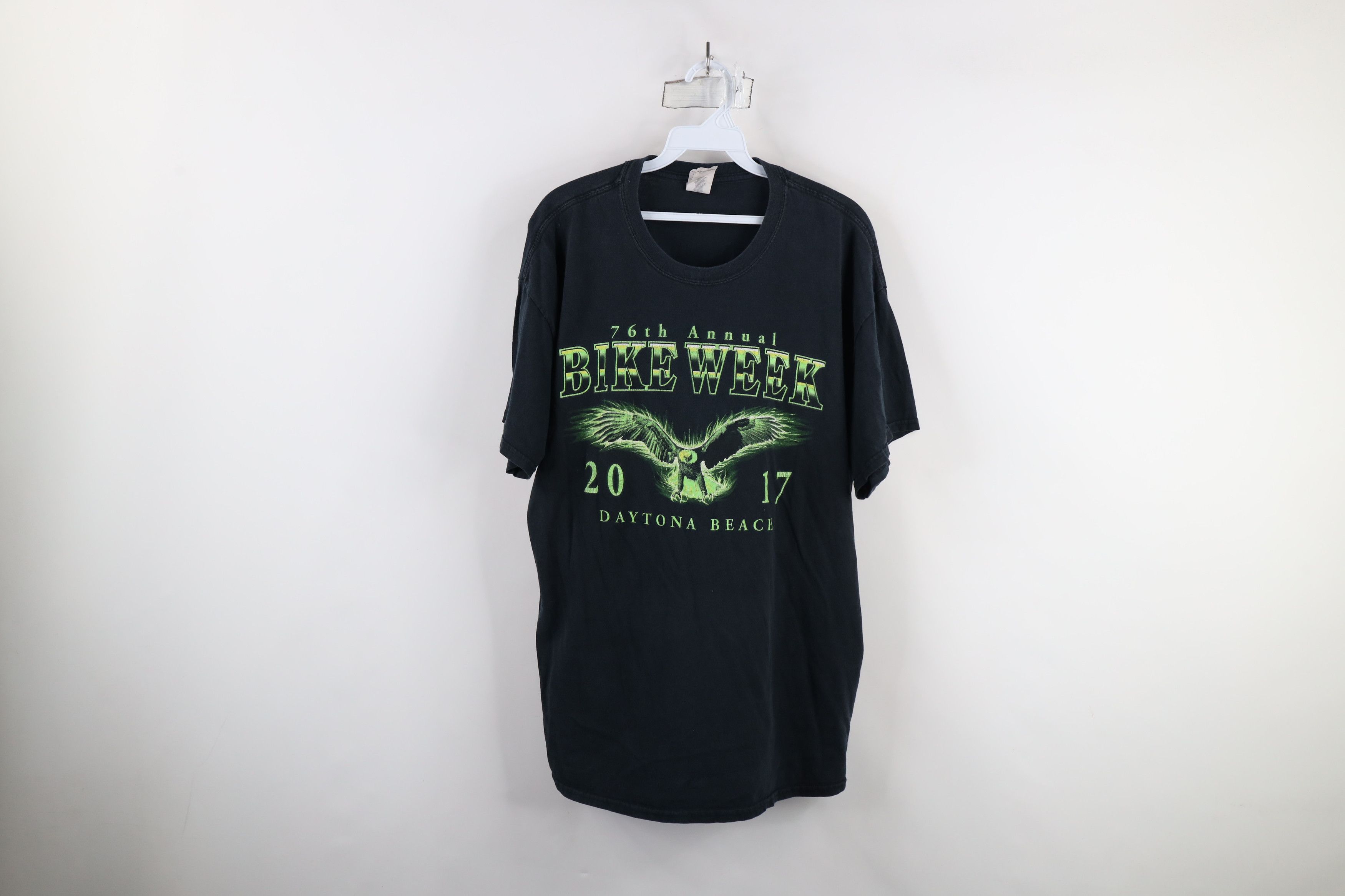Vintage Vintage Y2K Daytona Bike Week Eagle Lightning T-Shirt Black Size US XL / EU 56 / 4 - 1 Thumbnail