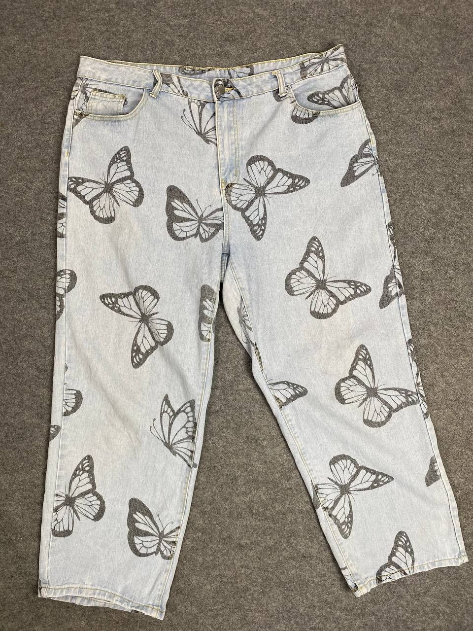 Japanese Brand japanese brand all over print butterfly denim Size 41" - 5 Thumbnail