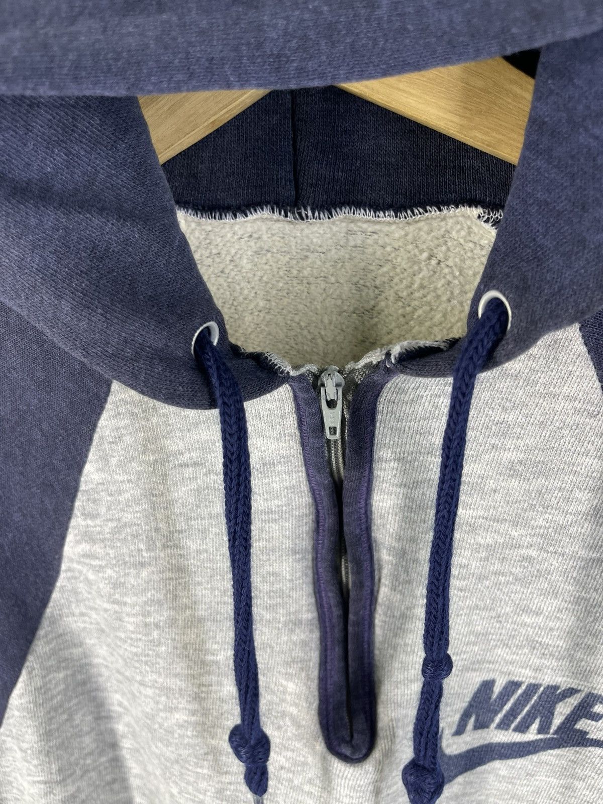 Nike Vintage 80's Nike Raglan Sleeve Halfzip Pullover Hoodie Size US M / EU 48-50 / 2 - 6 Thumbnail