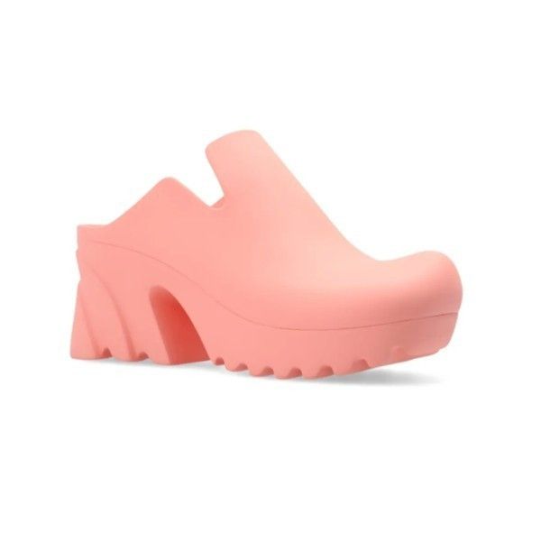 o1loc1c0224 Rubber Flash Clogs in Pink