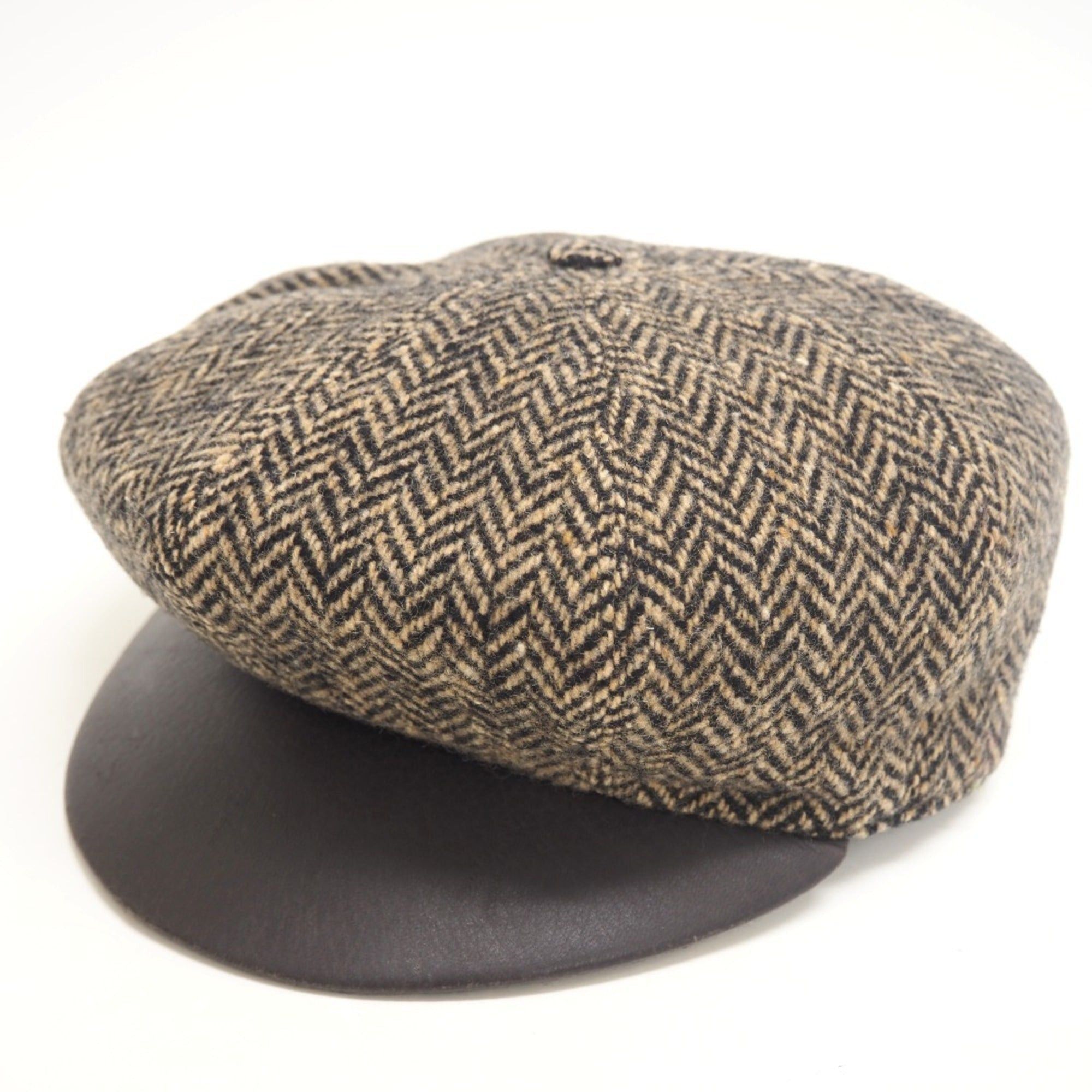 image of Hermes/ 57 Casquette Brown Unisex in Black, Women's