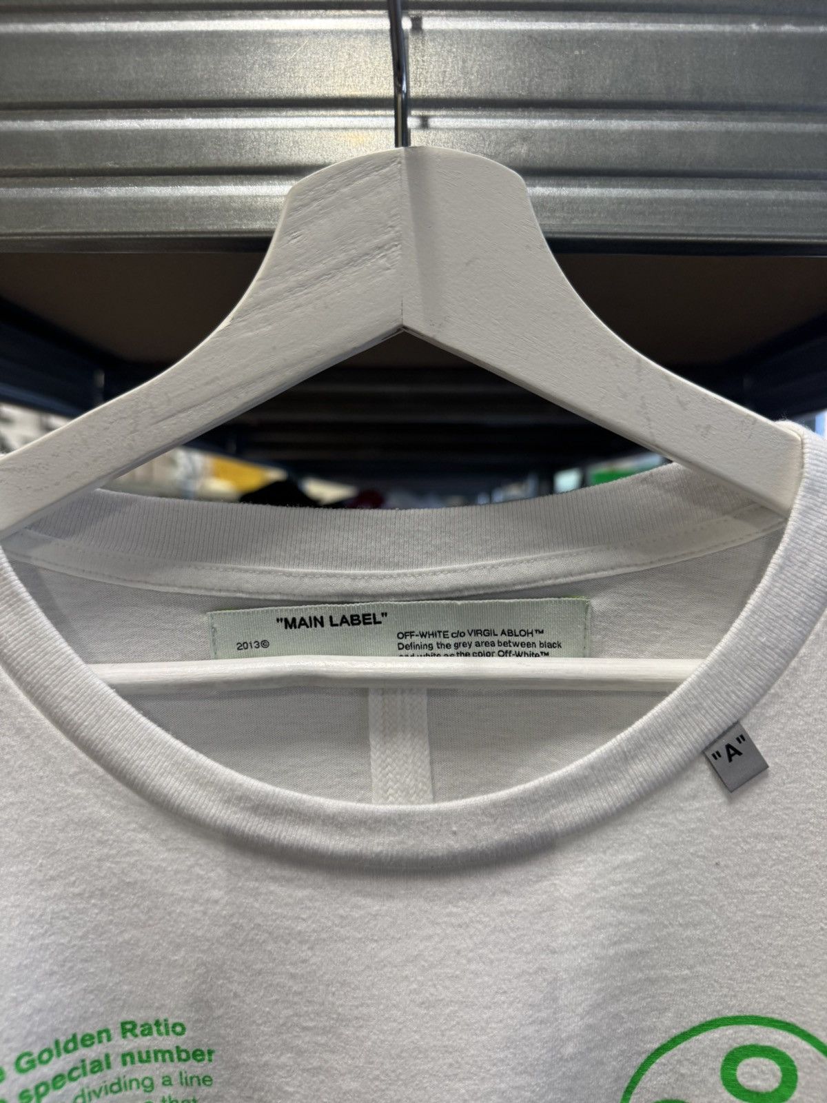 Off-White Off-White Golden Ratio Long Sleeve T-Shirt NEW 550$ Size US M / EU 48-50 / 2 - 4 Thumbnail