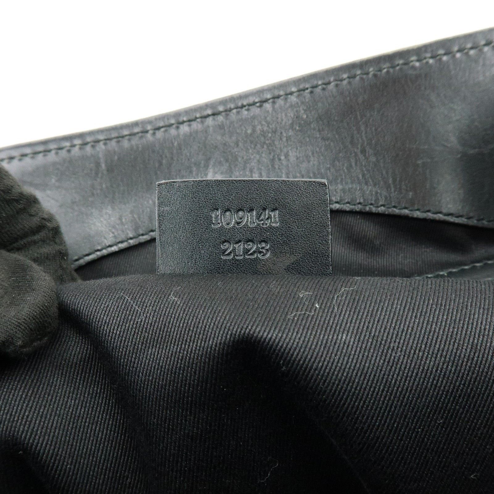 Gucci Gucci GG Canvas & Leather Shoulder Bag Black Size ONE SIZE - 8 Thumbnail