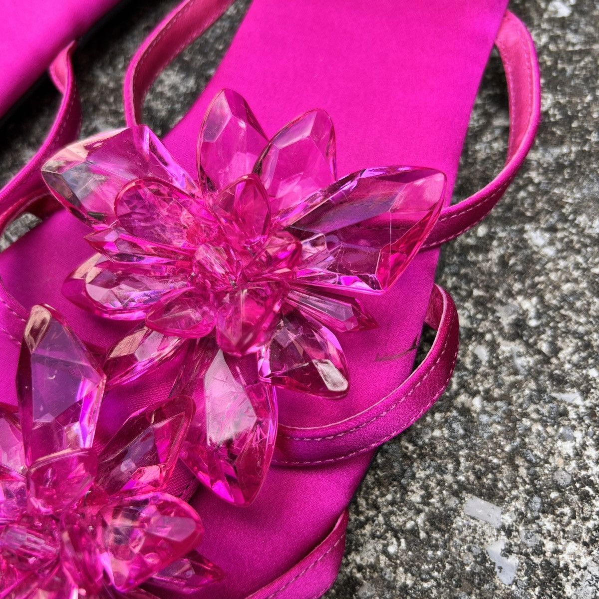 Jeffrey Campbell Jeffery Campbell hot pink crystallize strappy sandals Size US 10 / IT 40 - 5 Thumbnail