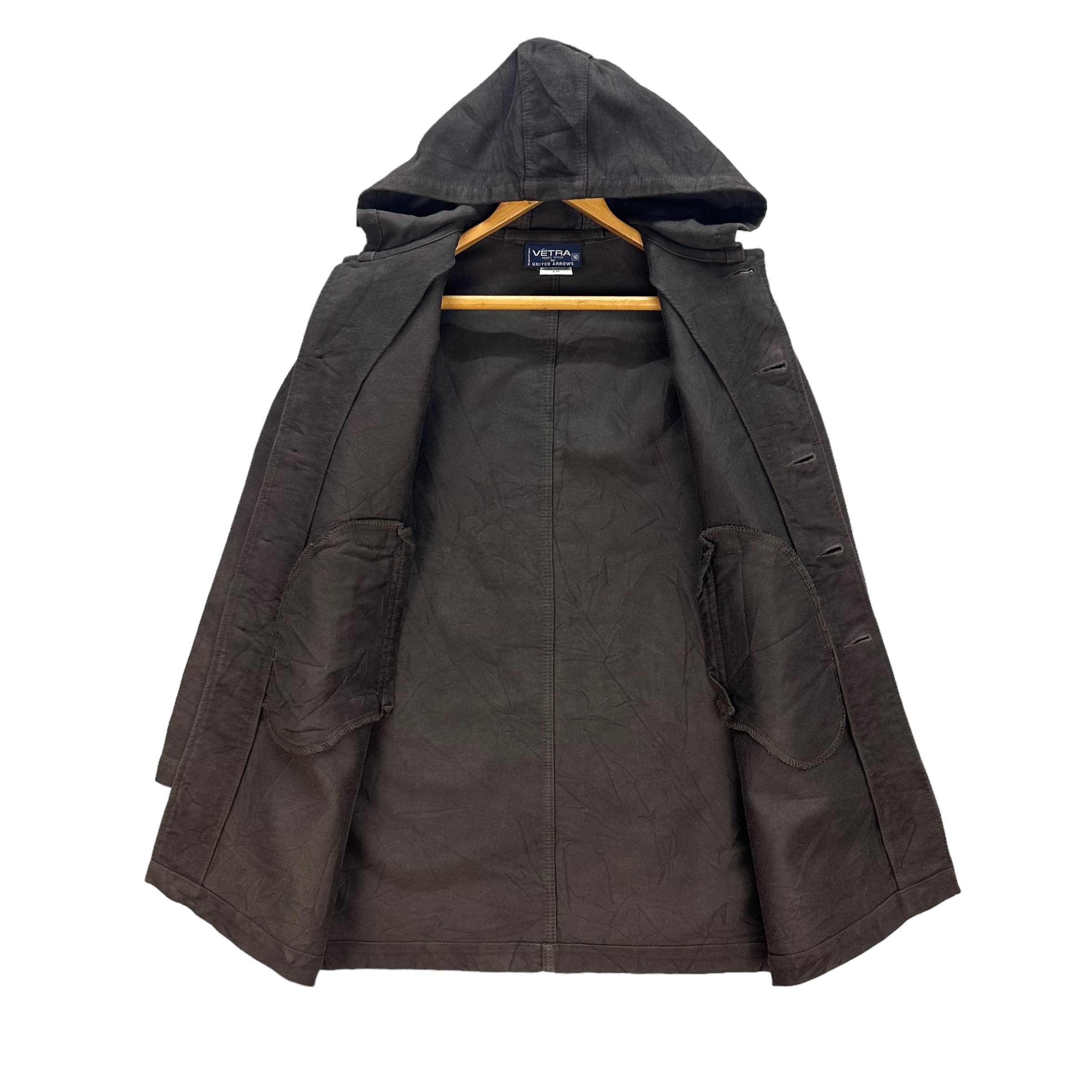 United Arrows VETRA X UNITED ARROWS HOODED COAT JACKET #8066-199 Size US S / EU 44-46 / 1 - 6 Thumbnail