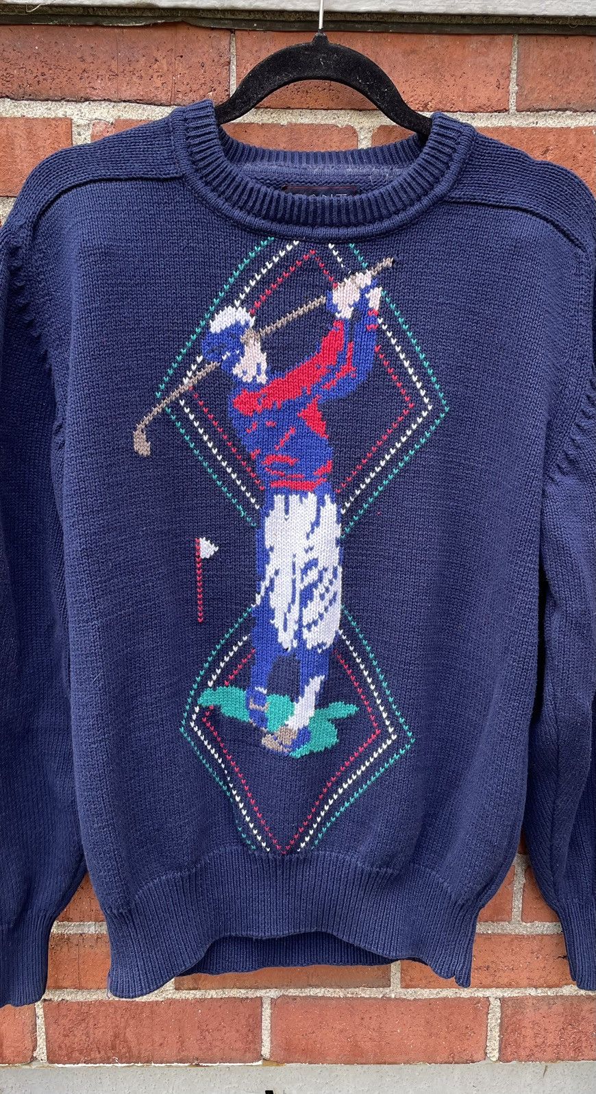 Gant Vintage Gant Mens Golf Sweater , Large , Golf Graphic Size US L / EU 52-54 / 3 - 3 Thumbnail