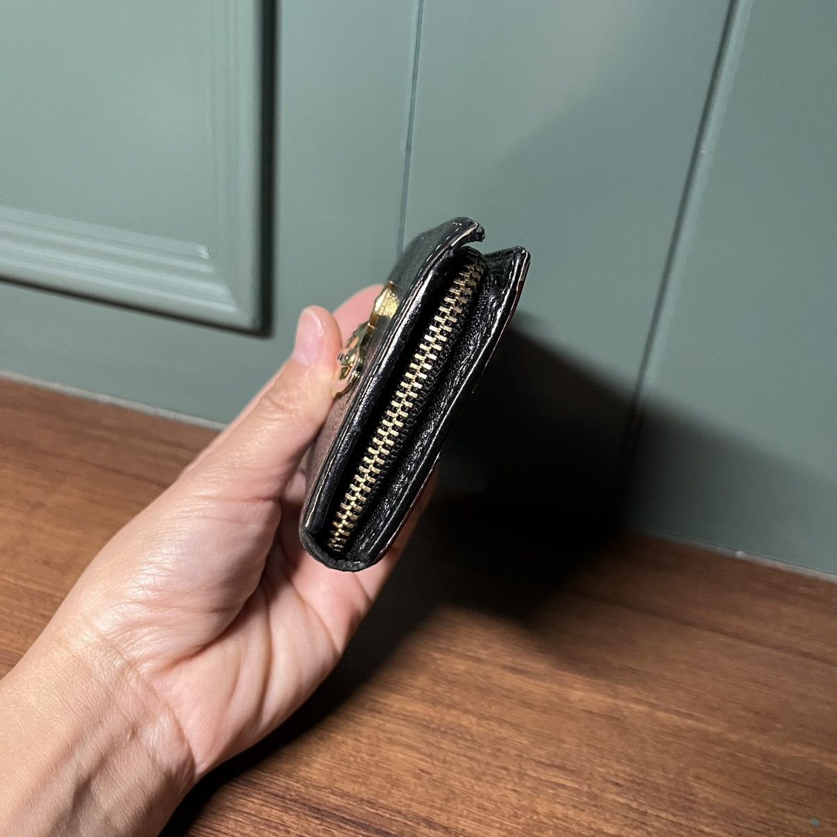 Vivienne Westwood VIVIENNE WESTWOOD Orb Logo Coin Case Black Leather Size ONE SIZE - 5 Thumbnail