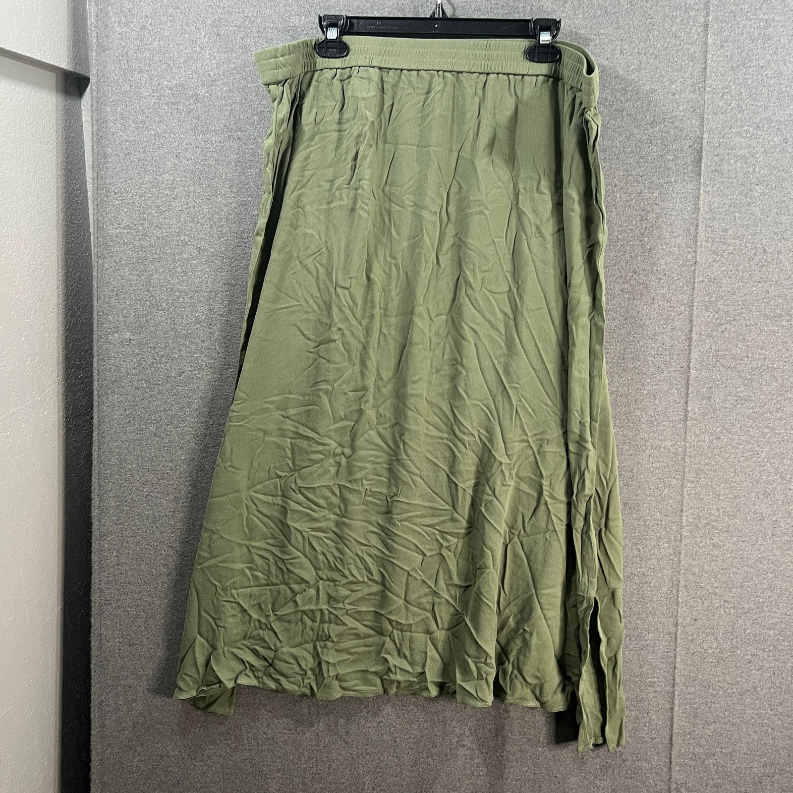 Other Denim & Co. Beach Petite Woven Pull-On Skirt with Side Slits Size 34" / US 12 / IT 48 - 1 Thumbnail
