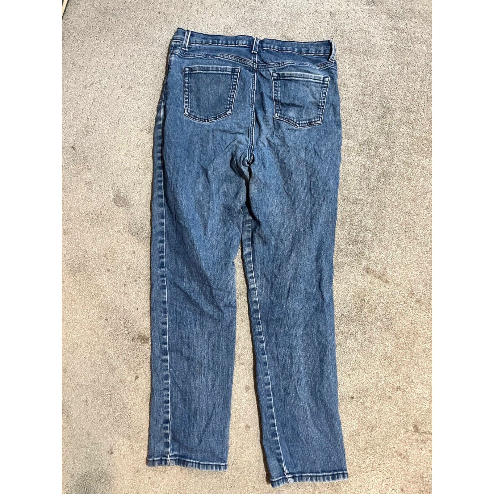 Gloria Vanderbilt Gloria Vanderbilt Jeans Women's 10 Blue Amanda Straight Denim High Rise Regular Color Blue 28.5" Inseam Womens Gloria Vanderbilt Amanda Jeans Size 32" / US 10 / IT 46 - 3 Thumbnail