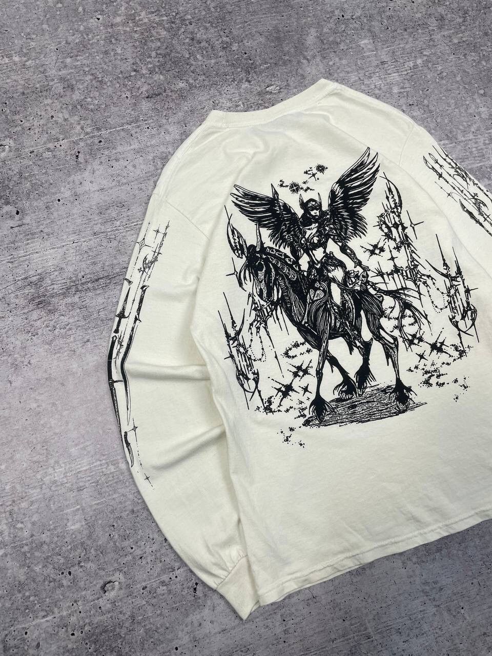 If Six Was Nine Crazy Valkyrae Skyfall Printed Long Sleeve Shirt Y2K Size US S / EU 44-46 / 1 - 5 Thumbnail