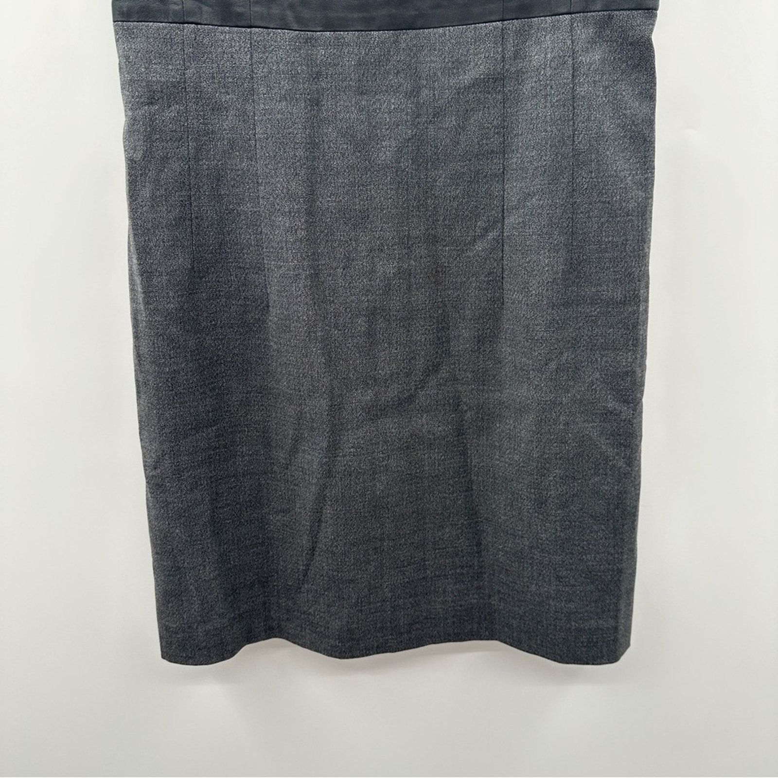 Theory Theory Tirionne C Magistrate Leather Wool Sheath Dress Sz 6 Size M / US 6-8 / IT 42-44 - 5 Thumbnail