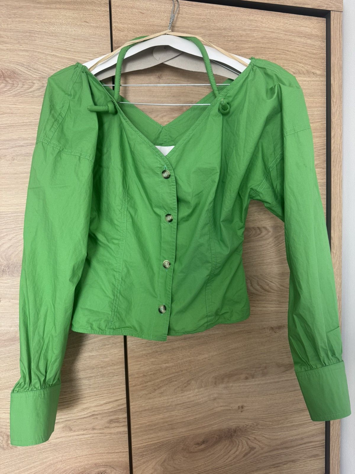 Nanushka Nanushka tami cotton poplin halterneck top Size XS / US 0-2 / IT 36-38 - 1 Thumbnail