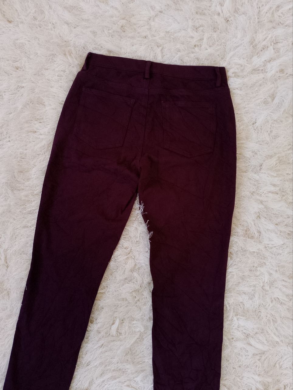 Uniqlo UNIQLO Stretchable Burgundy Legging Pants Size 26" / US 2 / IT 38 - 4 Thumbnail