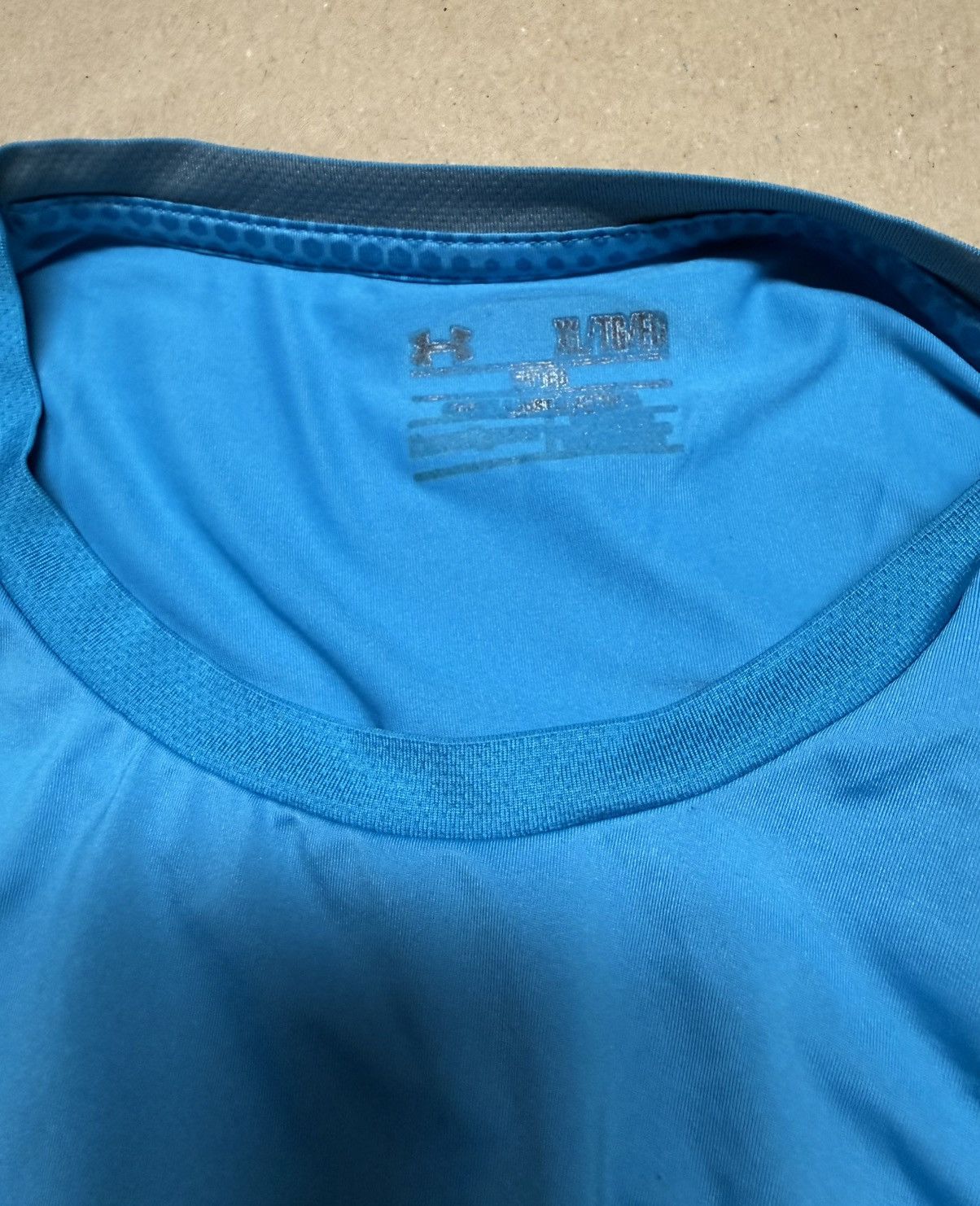Under Armour Under Armour Fitted Shirt Blue size XL Rare! Size US XL / EU 56 / 4 - 3 Thumbnail