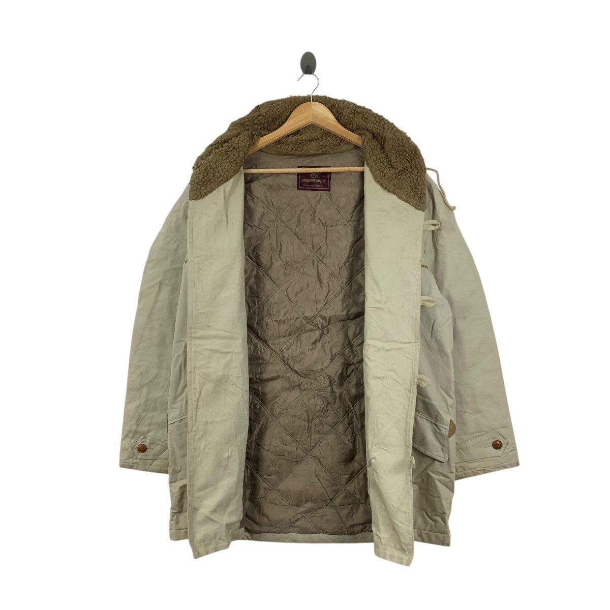 Vintage Vintage PERIPHERIQUE JAPAN Double Breasted Pea Coat Parka Size XXL / US 16-18 / IT 52-54 - 5 Thumbnail