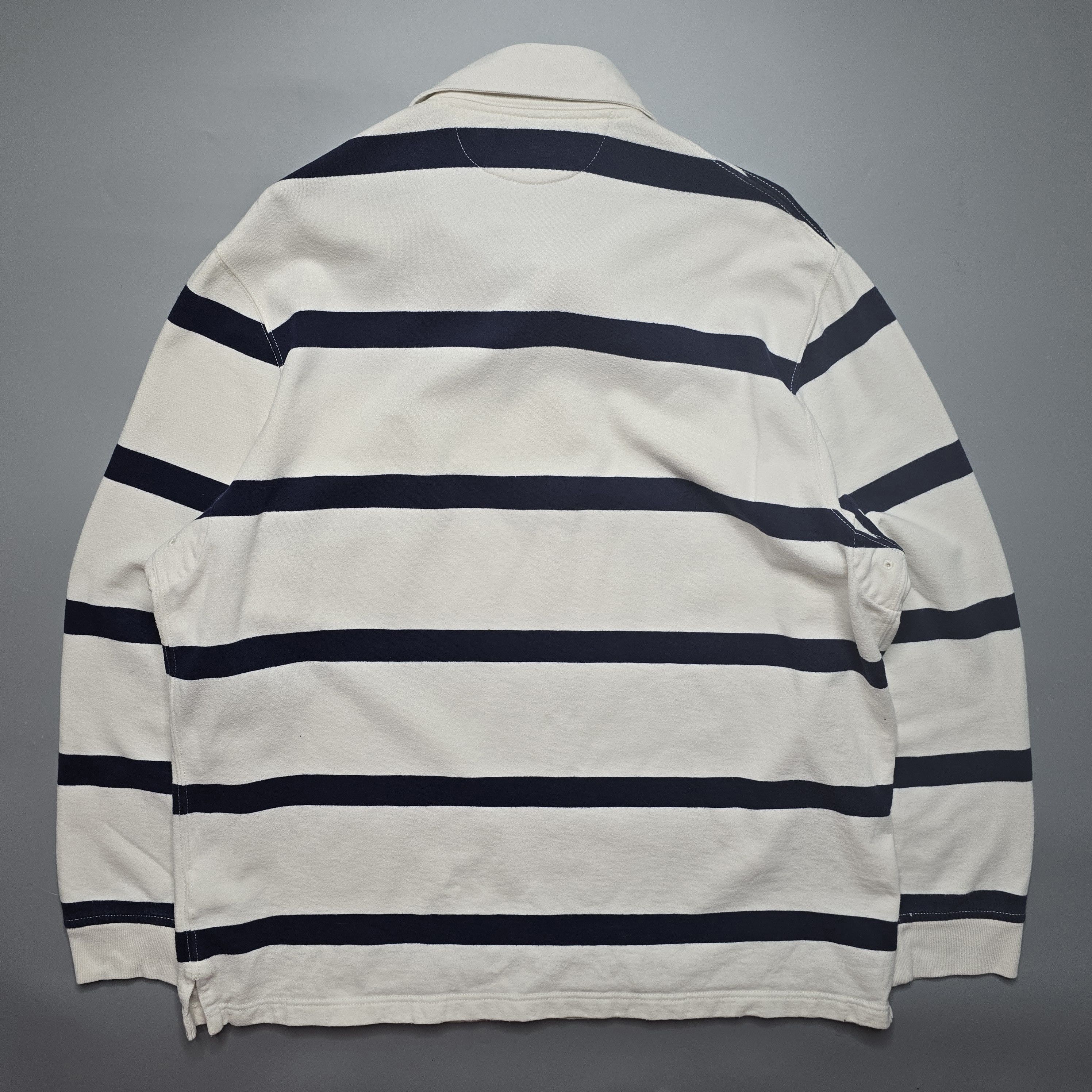 Polo Ralph Lauren Polo Ralph Lauren - Y2K Striped Rugby Polo Size US XXL / EU 58 / 5 - 2 Thumbnail