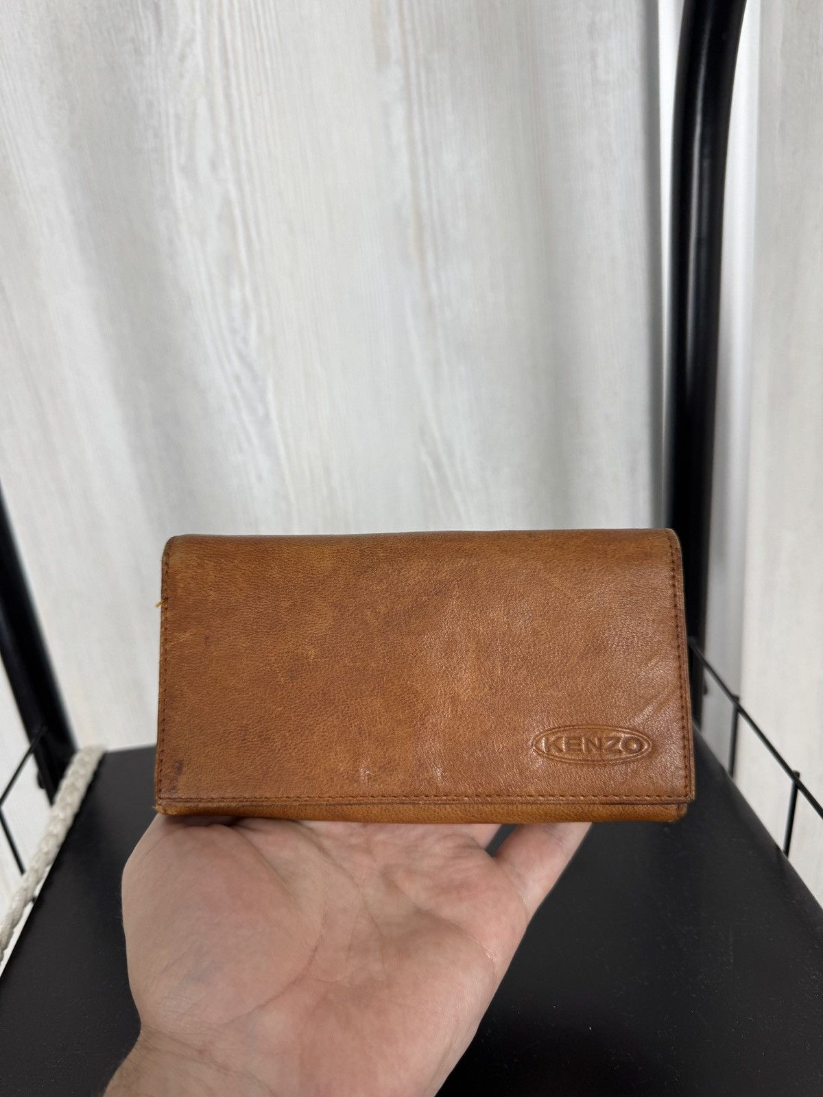 Kenzo vintage brown leather wallet