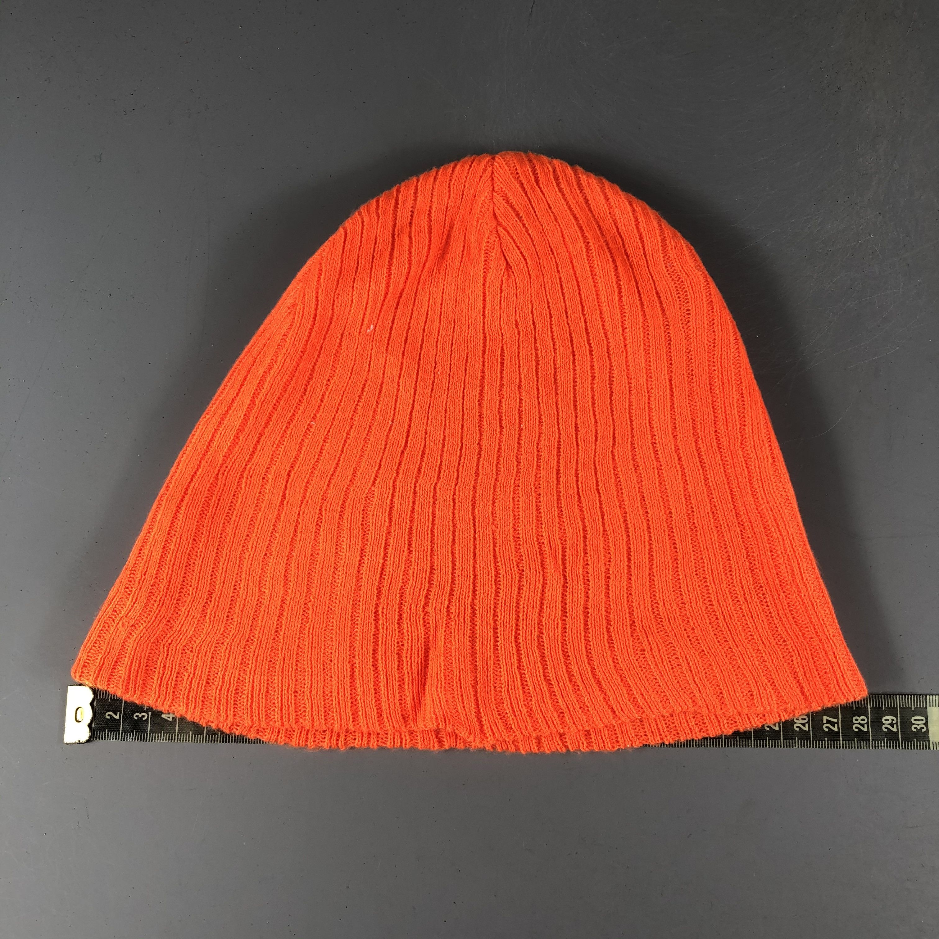Japanese Brand × Vintage Beams Cuffless Orange Beanie Snow Hat Snow Cap -D1020 Size ONE SIZE - 3 Thumbnail