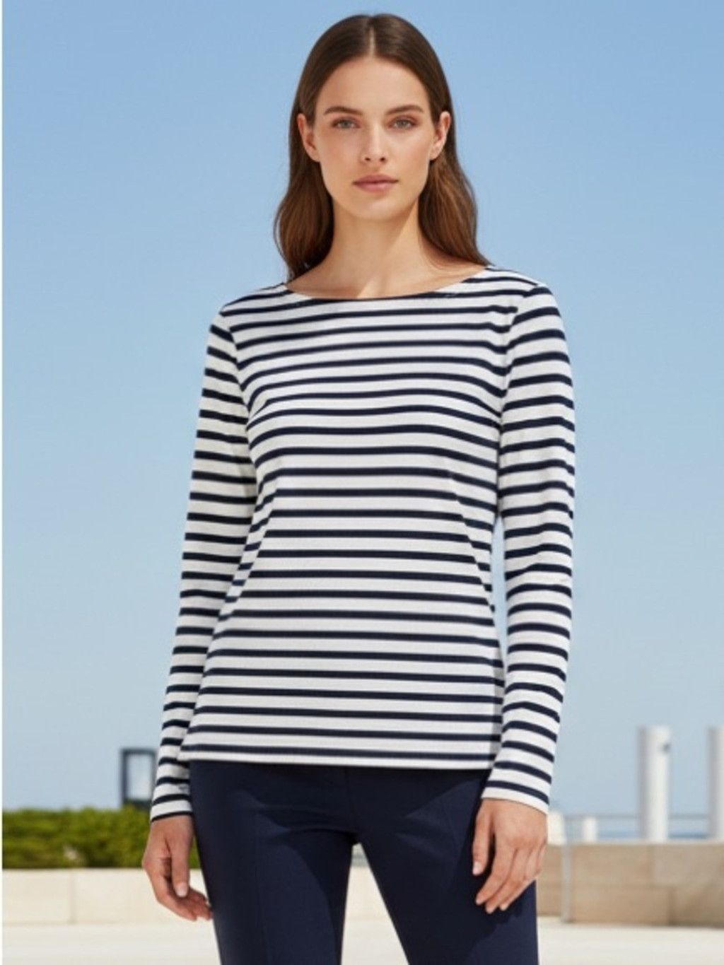 J.Crew J.Crew Breton Striped Boatneck Top XS Cotton French Nautical Size XS / US 0-2 / IT 36-38 - 1 Thumbnail