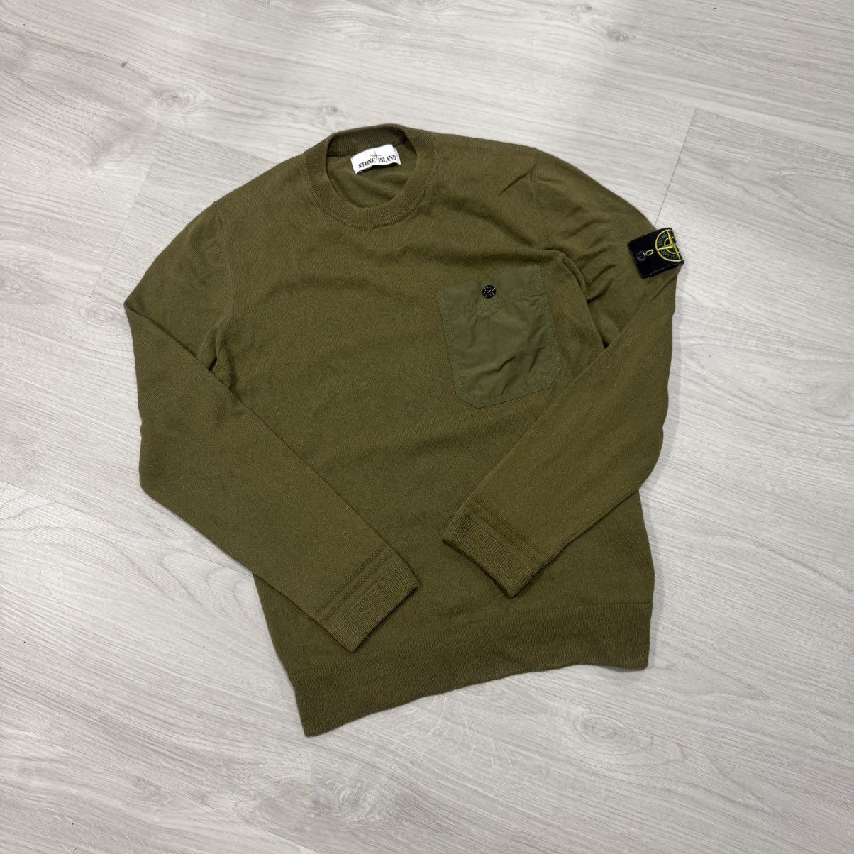 Stone Island Crewneck Sweater – Olive Green
