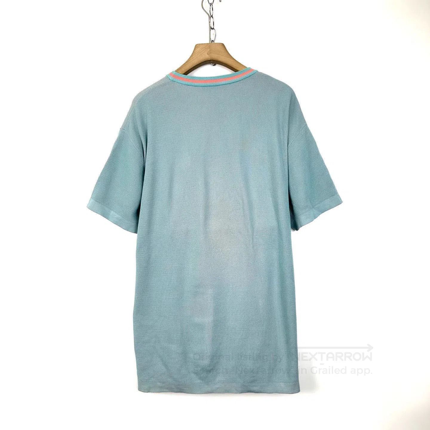 Louis Vuitton Blue Short-Sleeve Waffle Knit Shirt. Size US XL / EU 56 / 4 - 2 Thumbnail