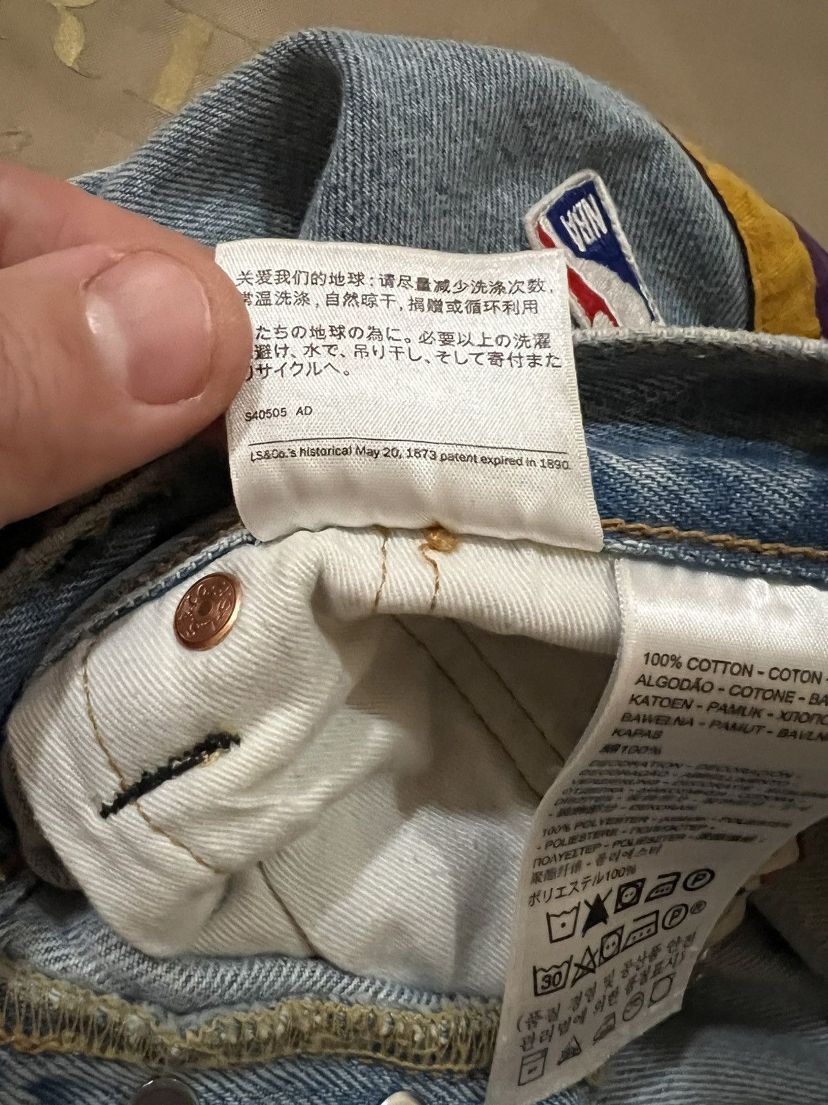 Just Don Just Don Lakers NBA Tearaway Jeans size 32 $900 Size US 32 / EU 48 - 8 Thumbnail