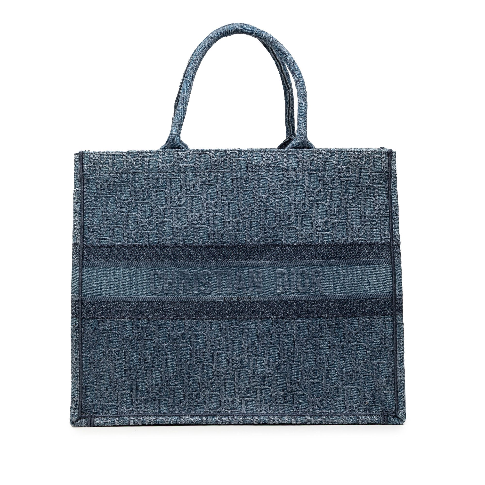 Dior Dior Large Oblique Denim Book Tote Size ONE SIZE - 1 Thumbnail