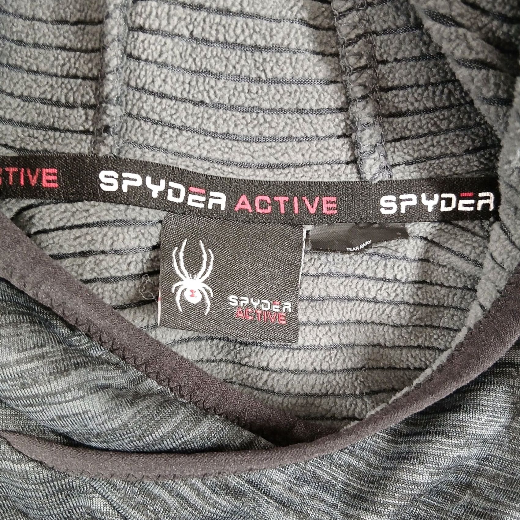 Spyder Spyder Active Performance Hoodie Men's Small Grey Space Dye Funnel Neck Size US L / EU 52-54 / 3 - 4 Thumbnail