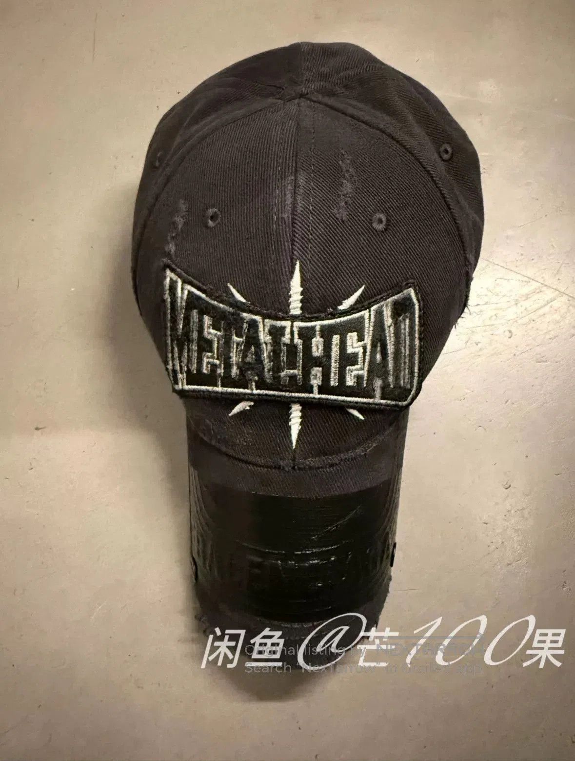 Balenciaga Balenciaga 25 Distressed Patchwork Baseball Cap. Size ONE SIZE - 1 Thumbnail