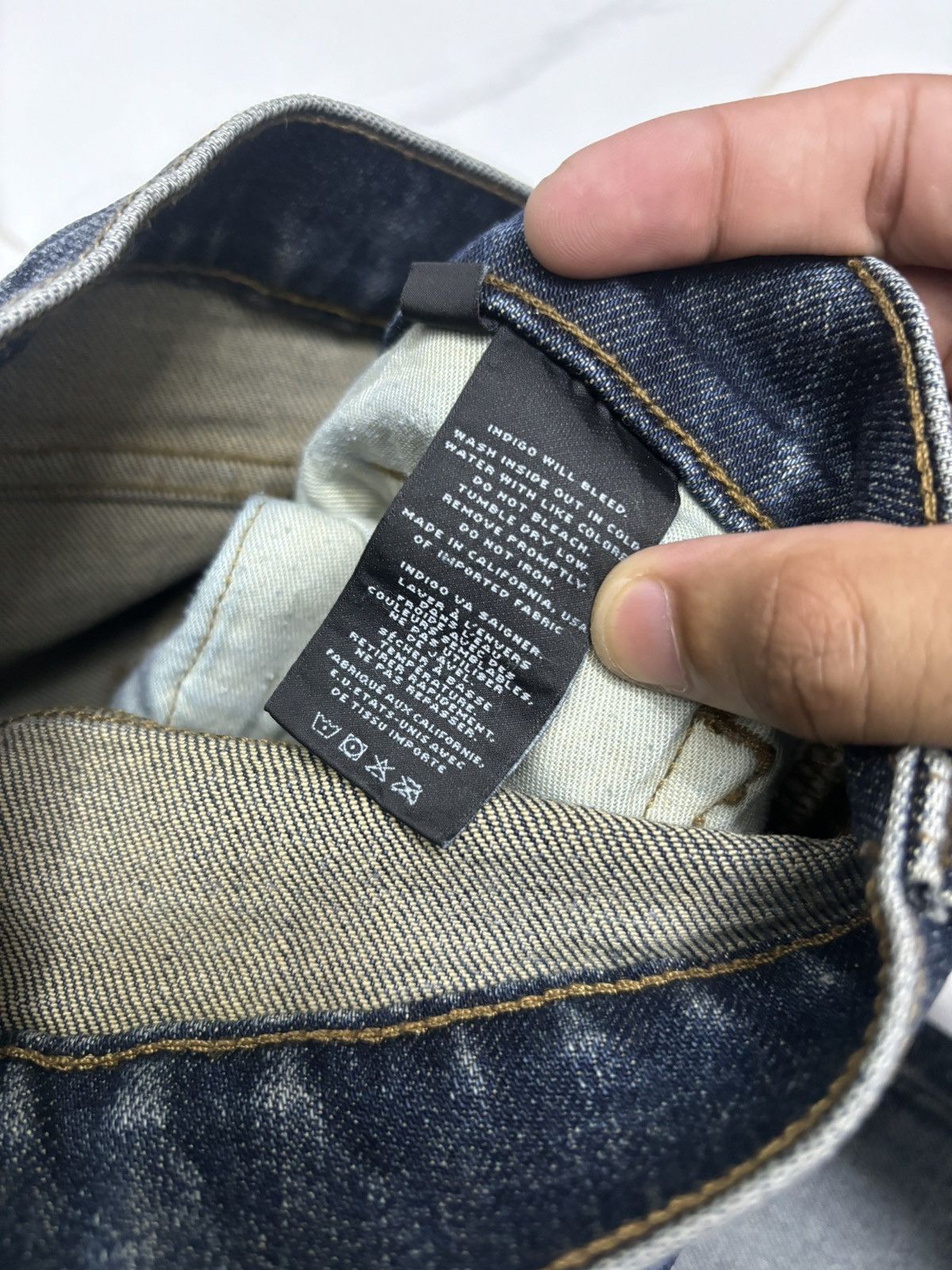 If Six Was Nine J Brand Indigo Distressed Denim Jeans Size US 30 / EU 46 - 12 Thumbnail