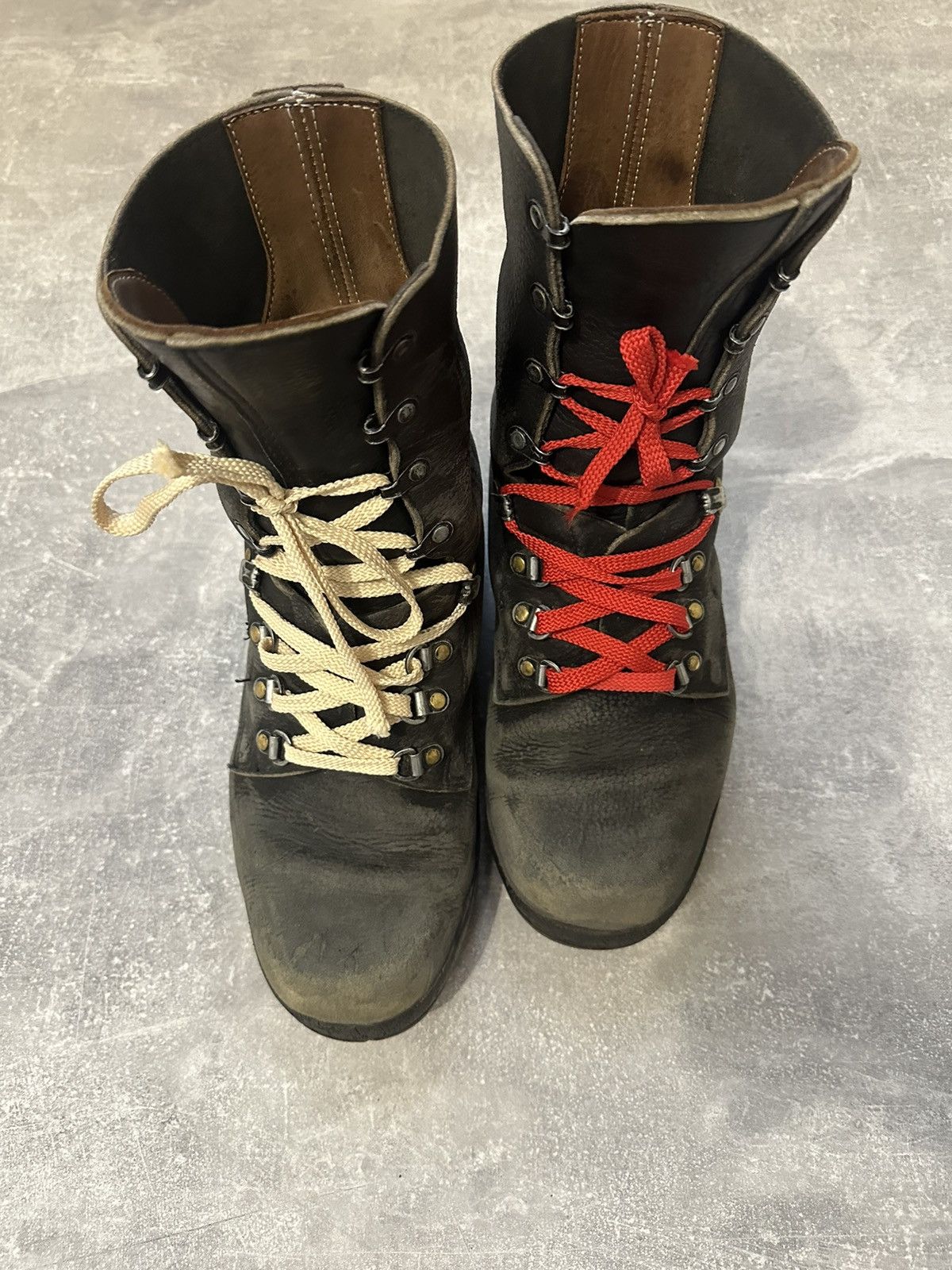 Vintage Vintage Military Black Leather Boots Y2K style Size US 10 / EU 43 - 5 Thumbnail