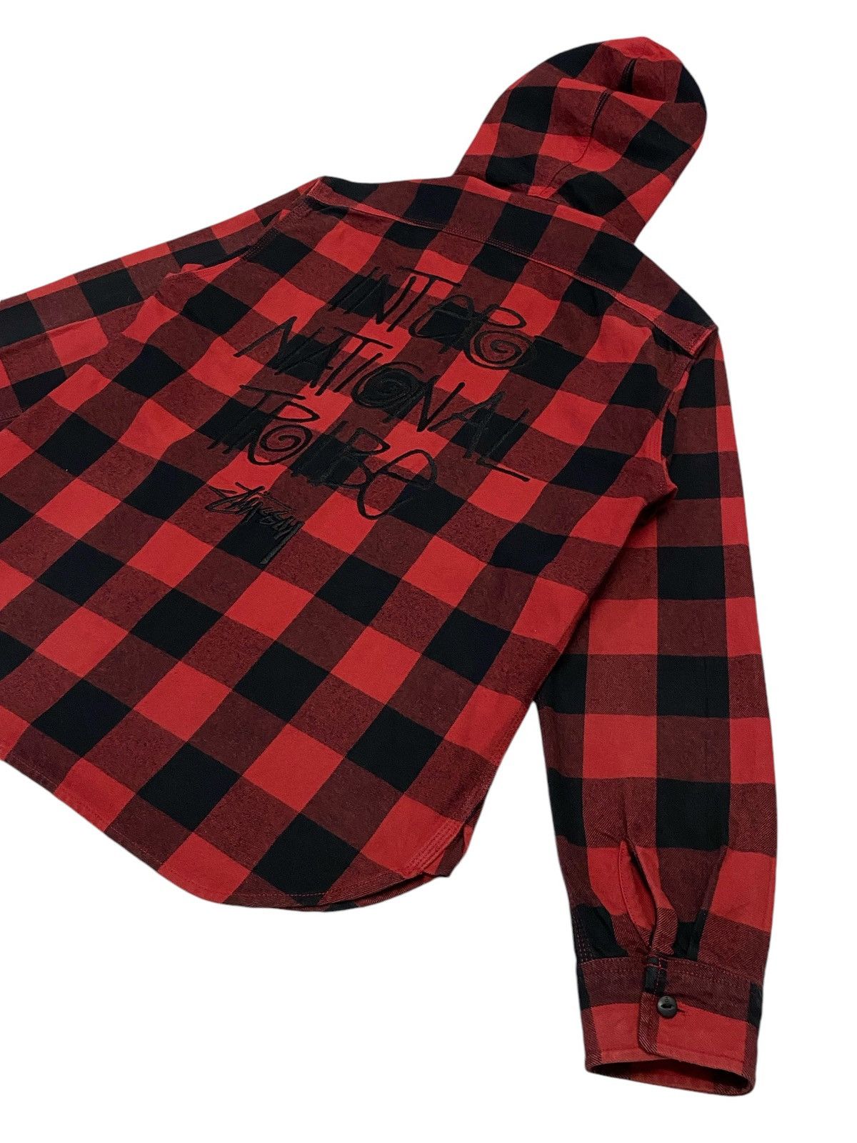 Stussy International Tribe Flannel Zipper Hoodie