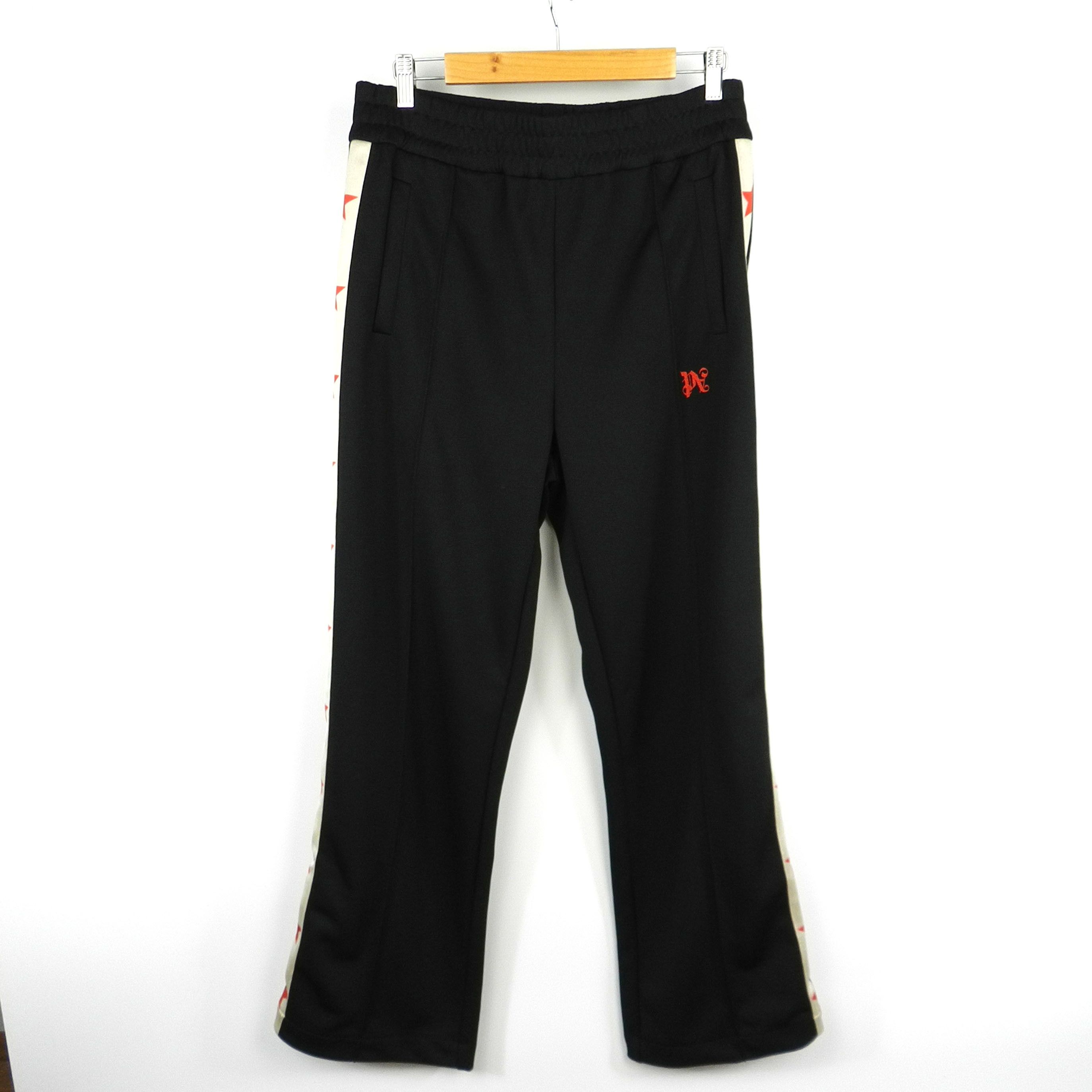 image of Palm Angels Racing Stars Pants in Black, Men's (Size 34)
