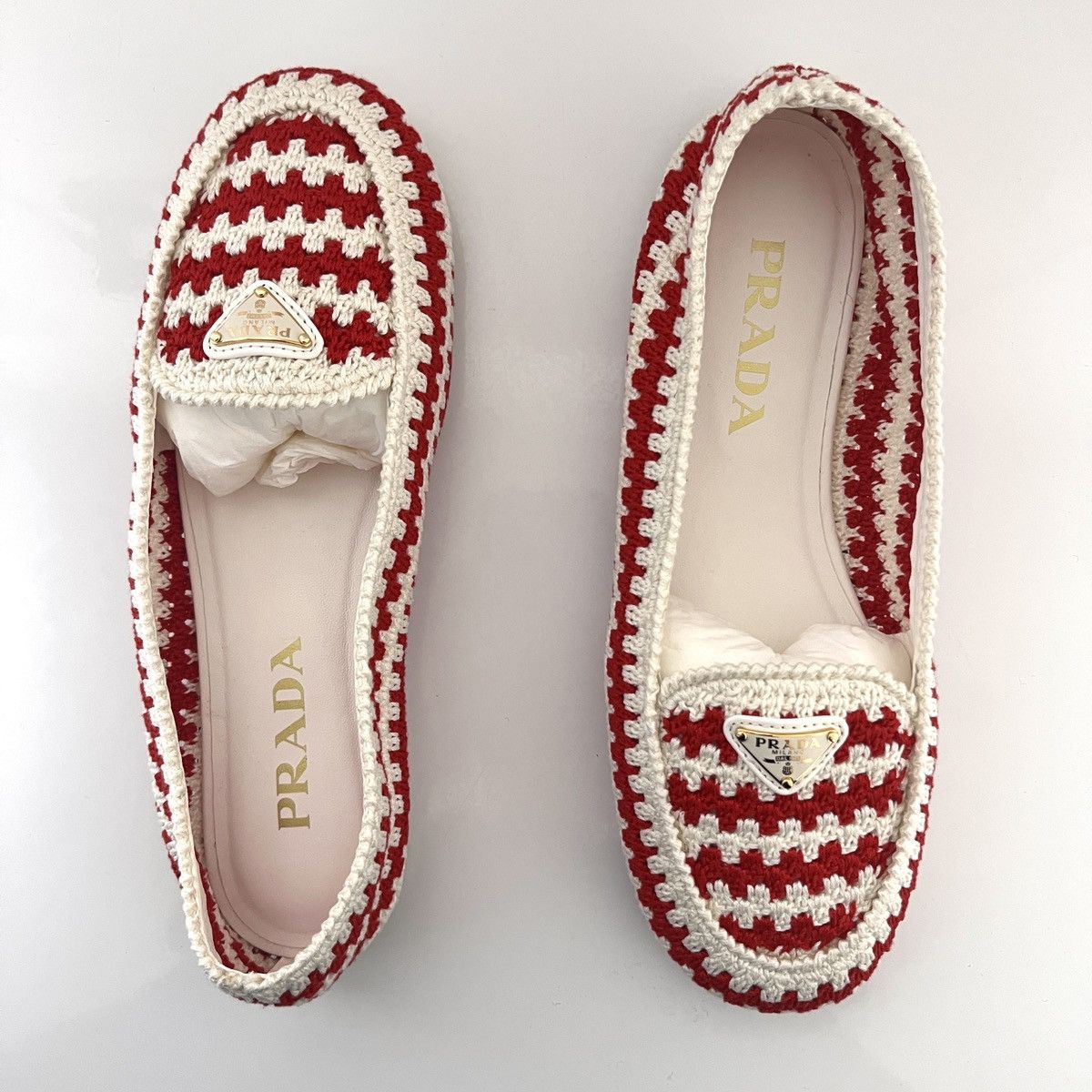 Prada Prada Crochet Ballet Flat Loafer Size US 6 / IT 36 - 1 Thumbnail