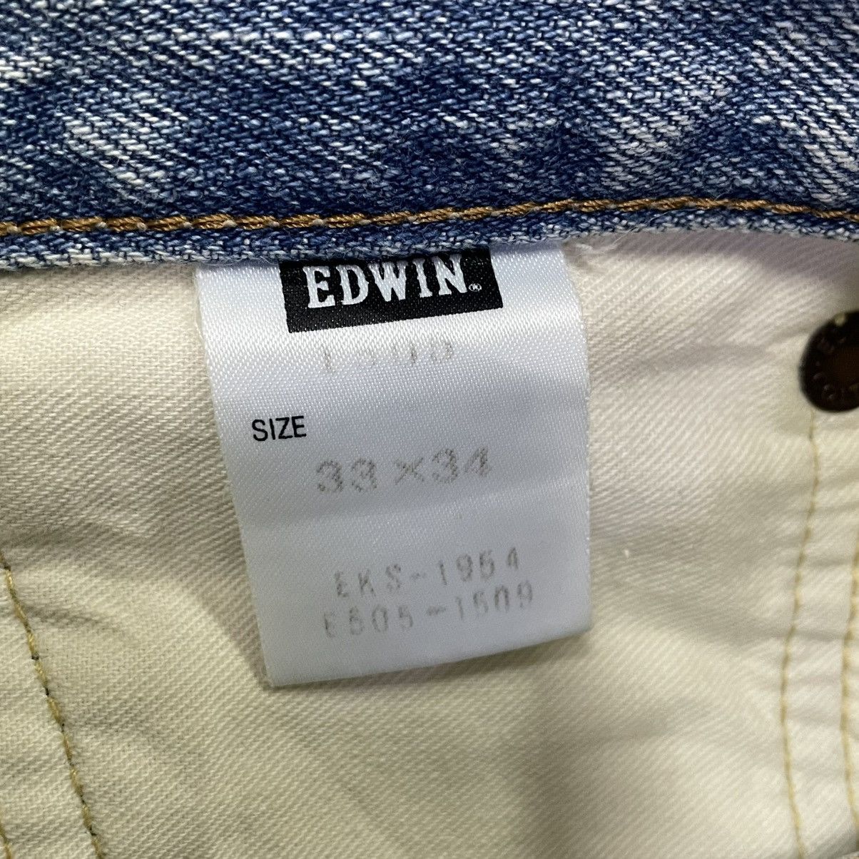 Edwin 🔥Edwin 505 Stoned Washed Ripped Distress Dirty Selvedge Jean Size US 35 - 18 Thumbnail