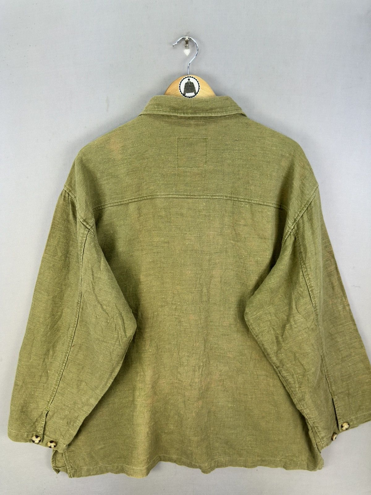 Japanese Brand Bayleaf Athlete Dept Hemp Fabric Chore Jacket Size US XXL / EU 58 / 5 - 4 Thumbnail