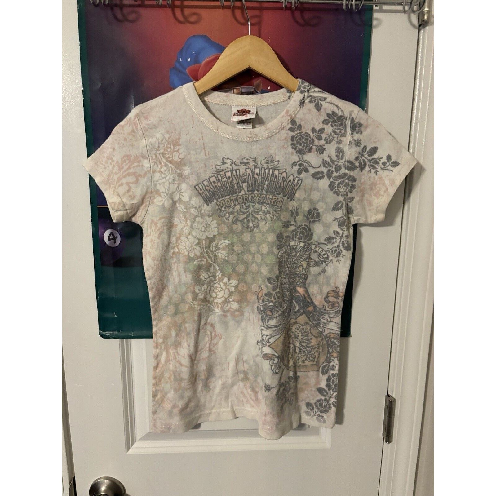 Other Vintage y2k harley davidson ladies T-shirt brown tan Sz M Size M / US 6-8 / IT 42-44 - 1 Thumbnail
