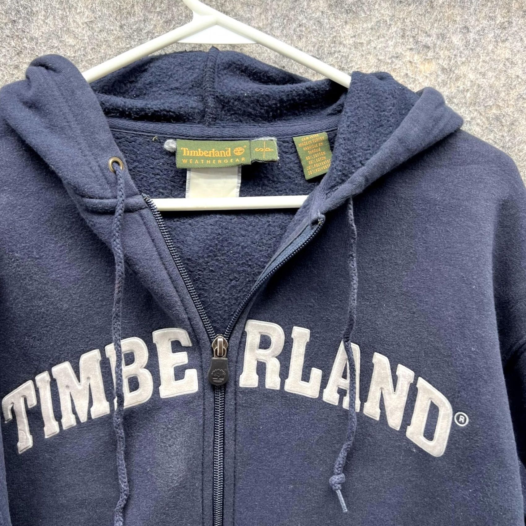 Timberland VINTAGE Timberland Sweater Men Small Blue Full Zip Hoodie Jacket Weathergear Embroidered Logo Size US S / EU 44-46 / 1 - 3 Thumbnail
