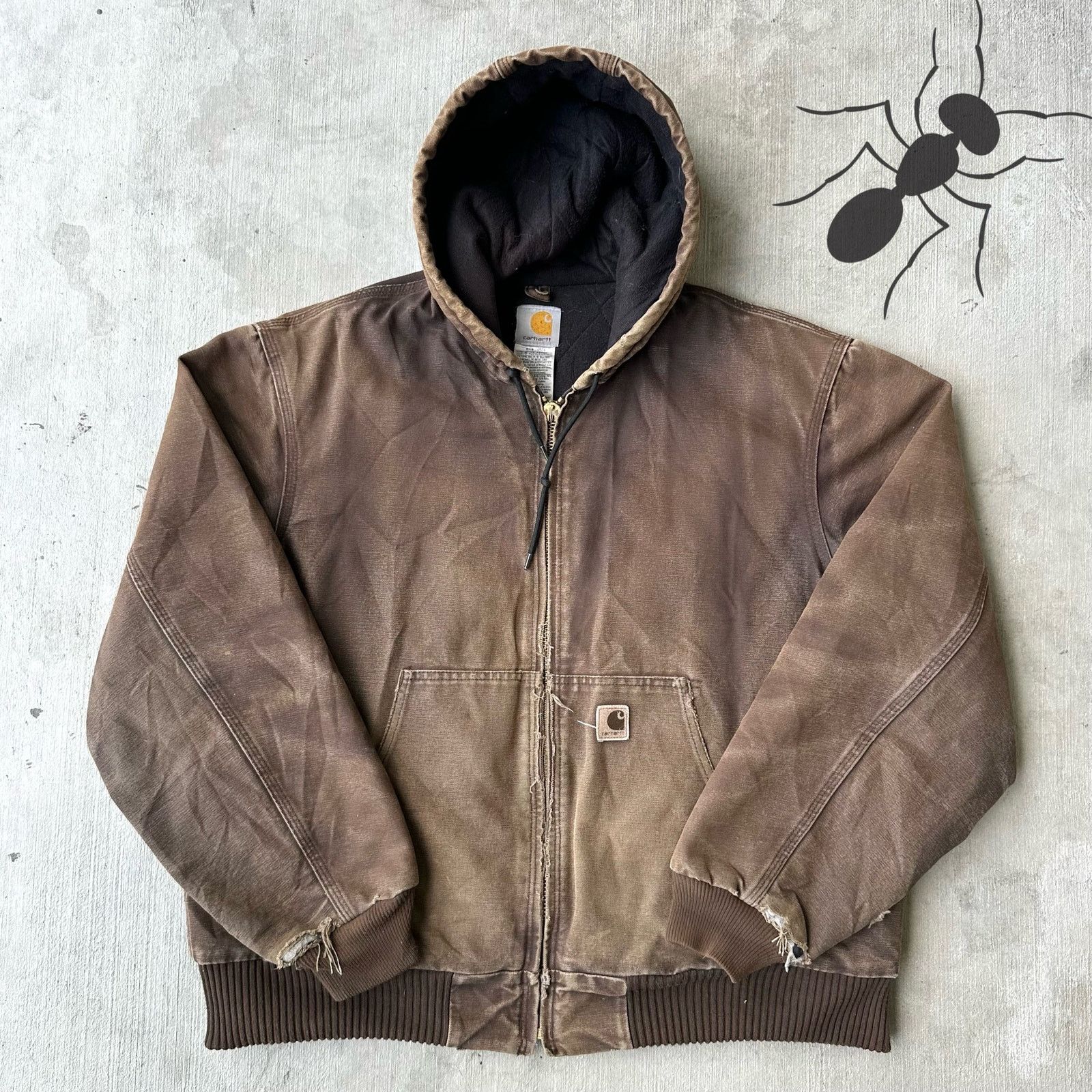 Carhartt × Vintage Vintage Y2K Carhartt J130 DKB brown faded