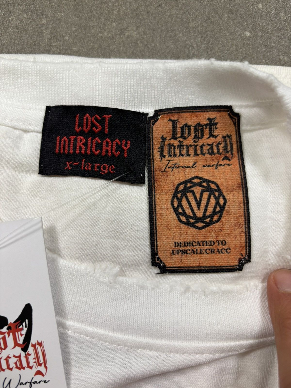 LOST INTRICACY Lost Intricacy Lost Outline Shirt, White Size US XL / EU 56 / 4 - 6 Thumbnail