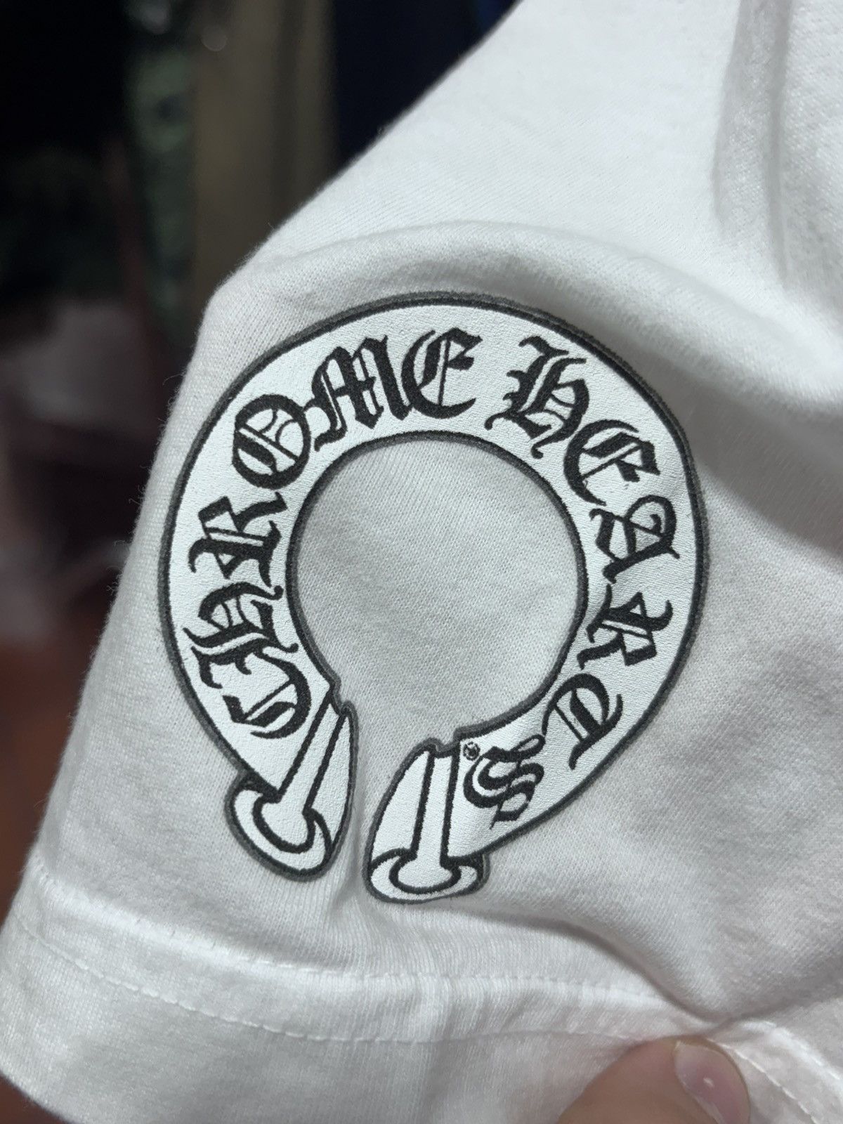 Chrome Hearts Chrome Hearts White Dagger Logo Tee Size US L / EU 52-54 / 3 - 3 Thumbnail