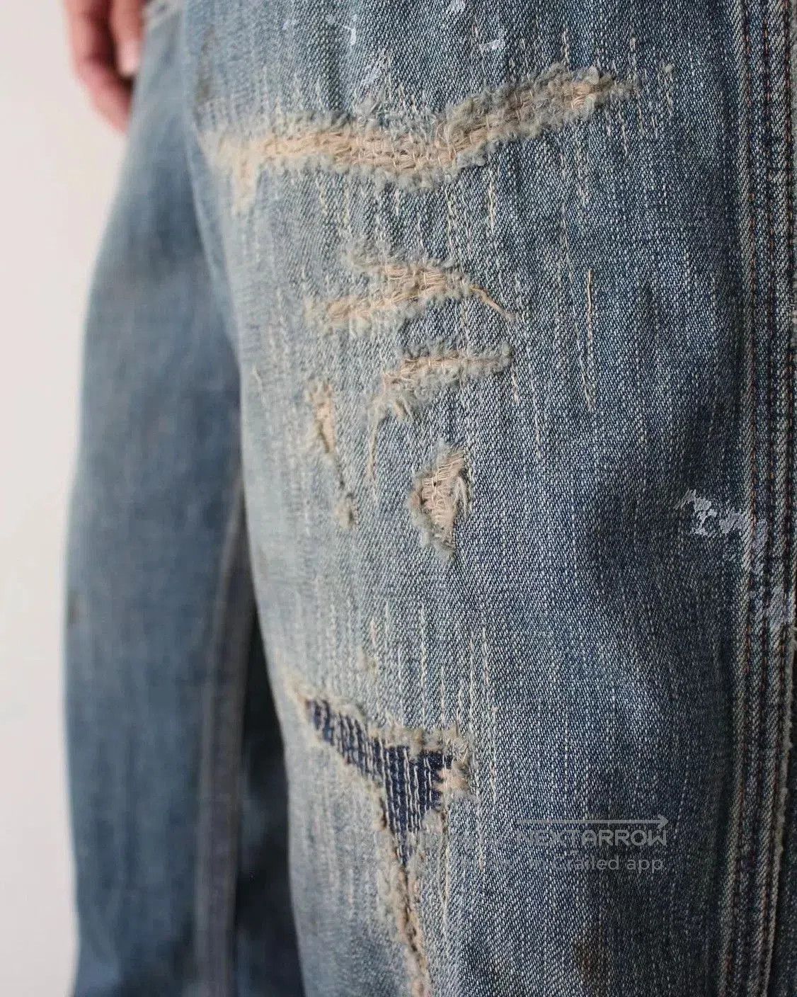 DIGAWEL distressed denim pants for fall and winter. Size US 30 / EU 46 - 3 Thumbnail