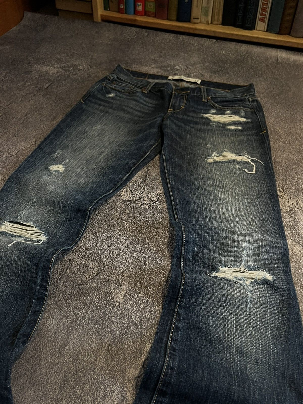 Vintage Vintage Distressed Y2K Flared Jeans / Rick Owens Style Glam Size US 29 - 2 Thumbnail