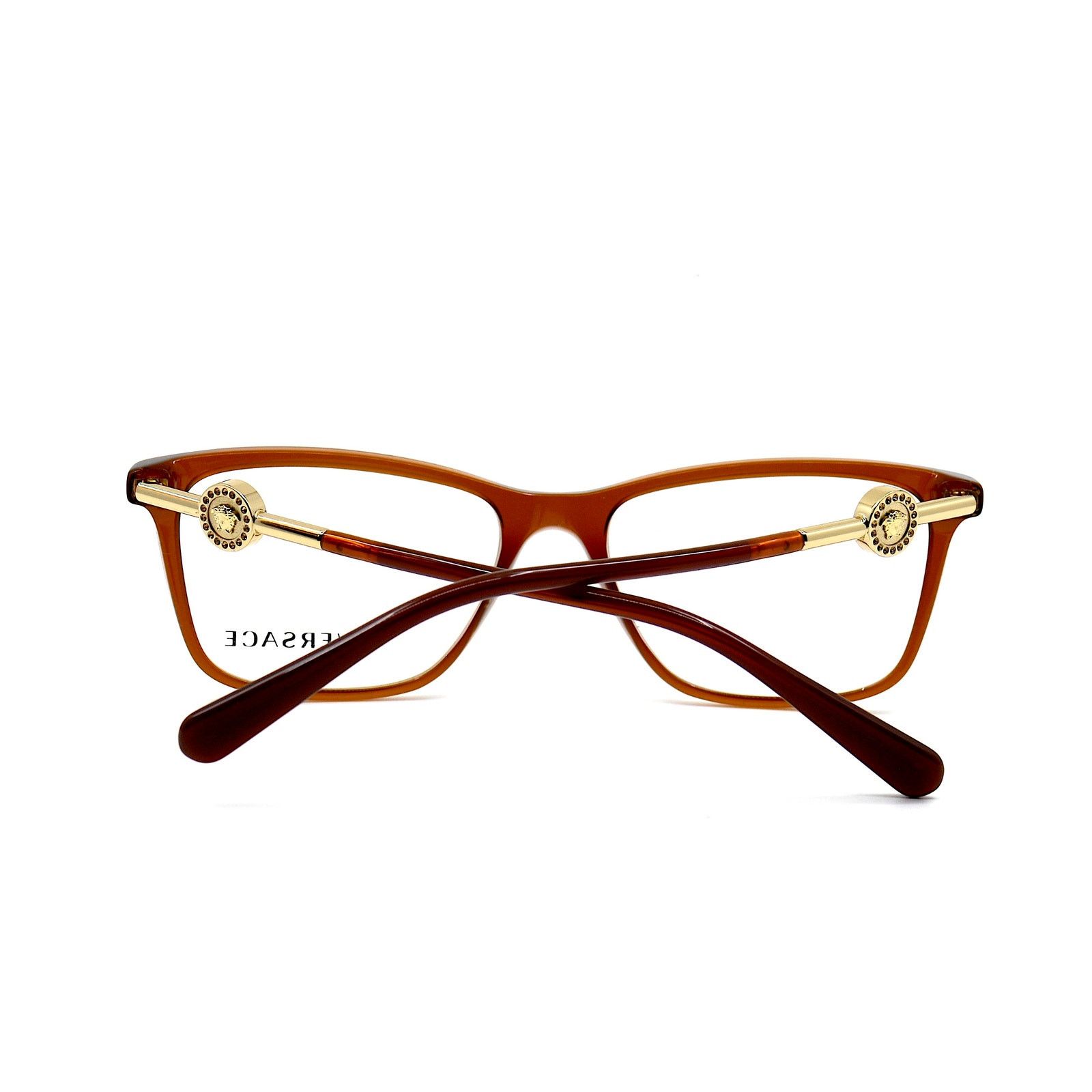 Versace NEW VERSACE VE3299B 5324 TRANSPARENT BROWN EYEGLASSES FRAME Size ONE SIZE - 8 Thumbnail